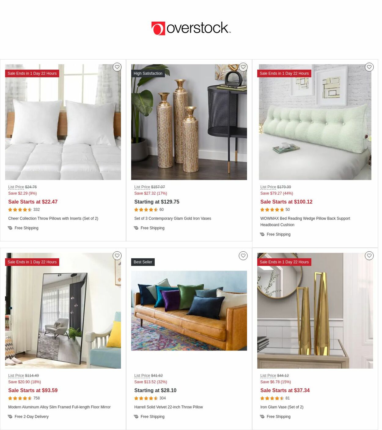 Catalogue Overstock from 12/29/2022