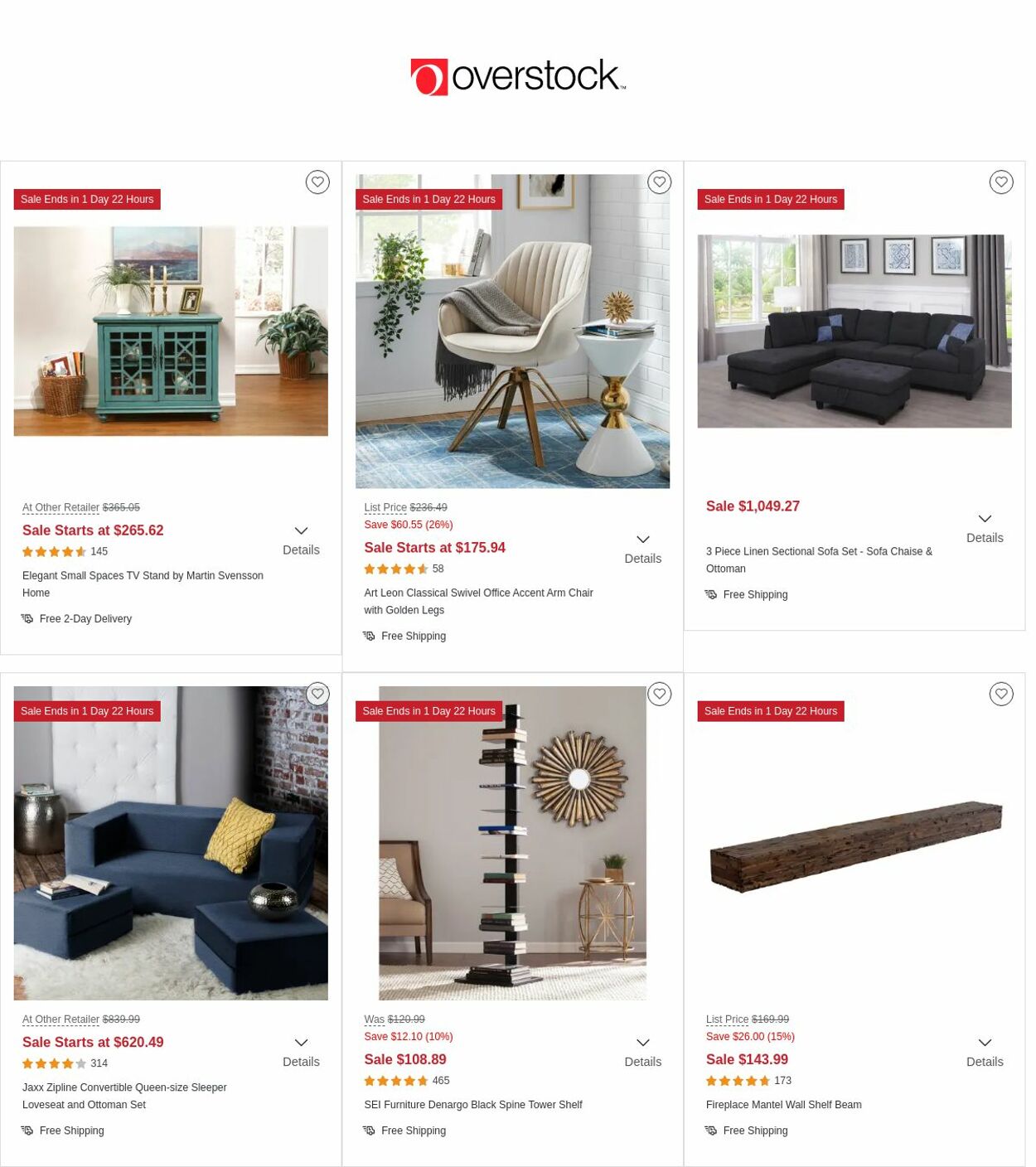 Catalogue Overstock from 03/02/2023