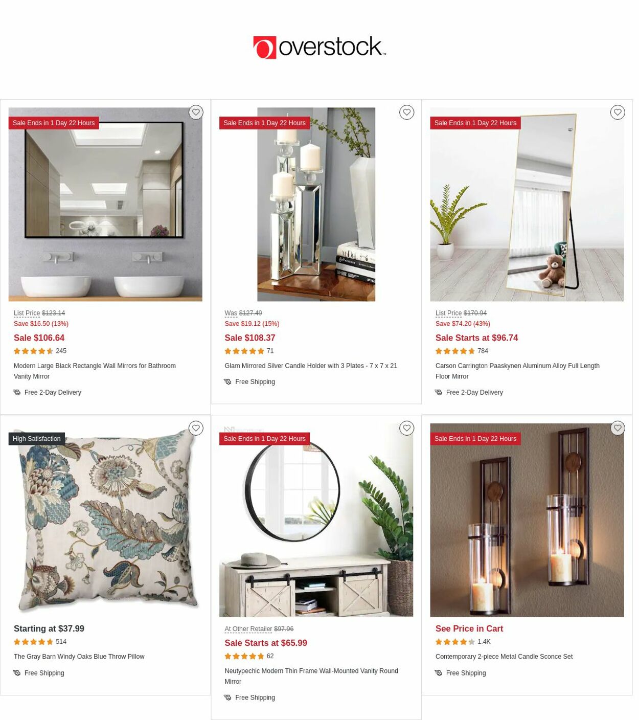 Catalogue Overstock from 03/23/2023