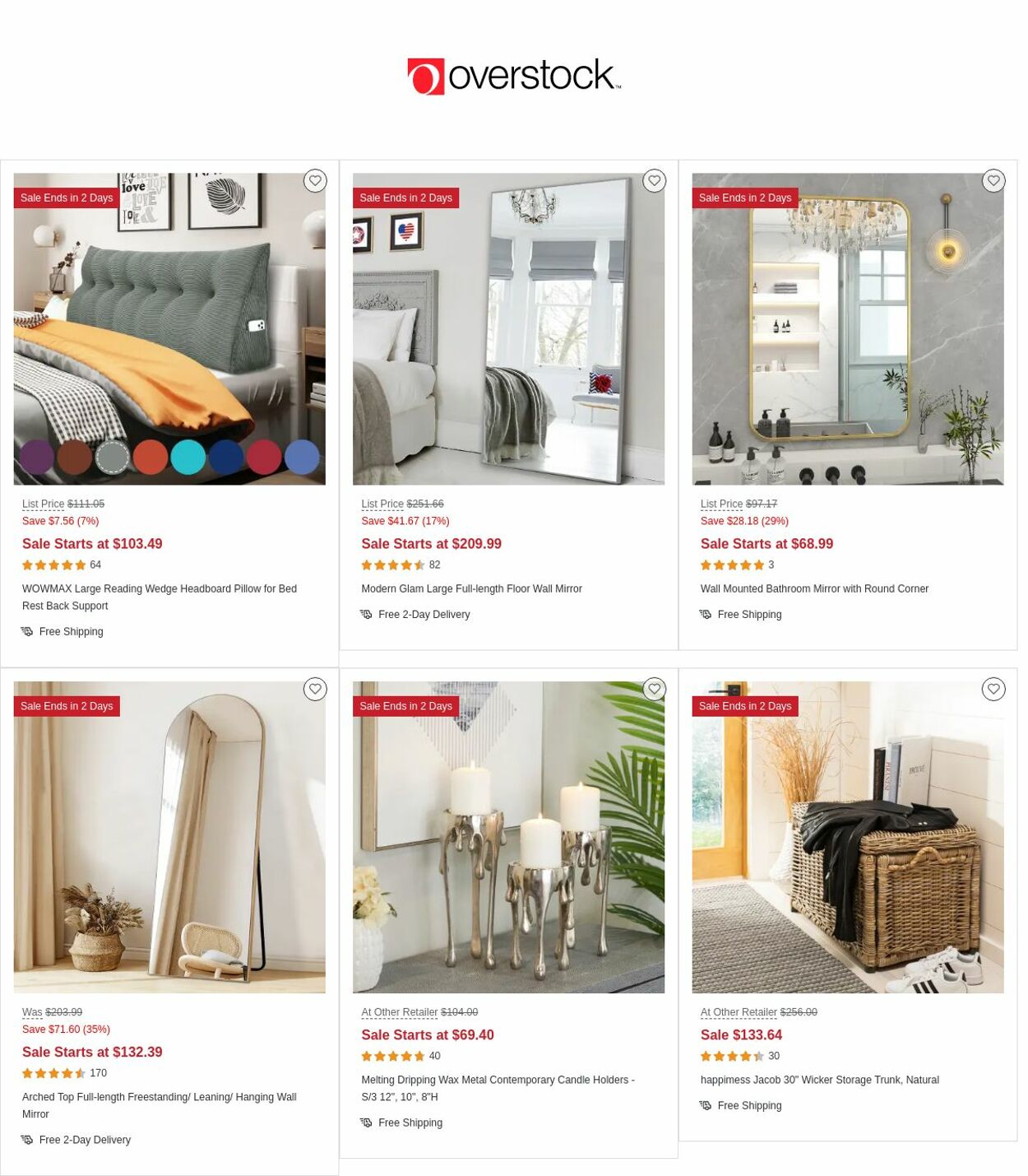 Catalogue Overstock from 03/30/2023