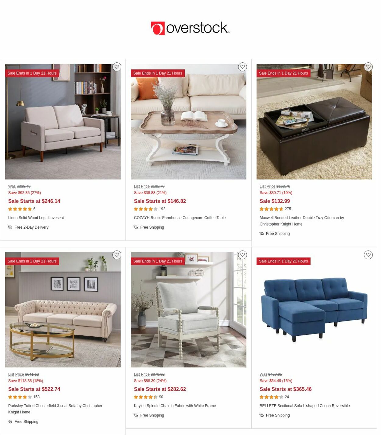 Catalogue Overstock from 04/13/2023