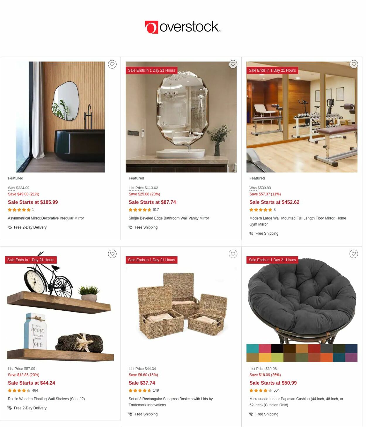 Catalogue Overstock from 04/13/2023