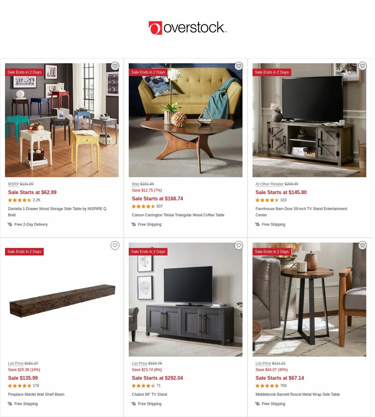 Catalogue Overstock from 04/20/2023