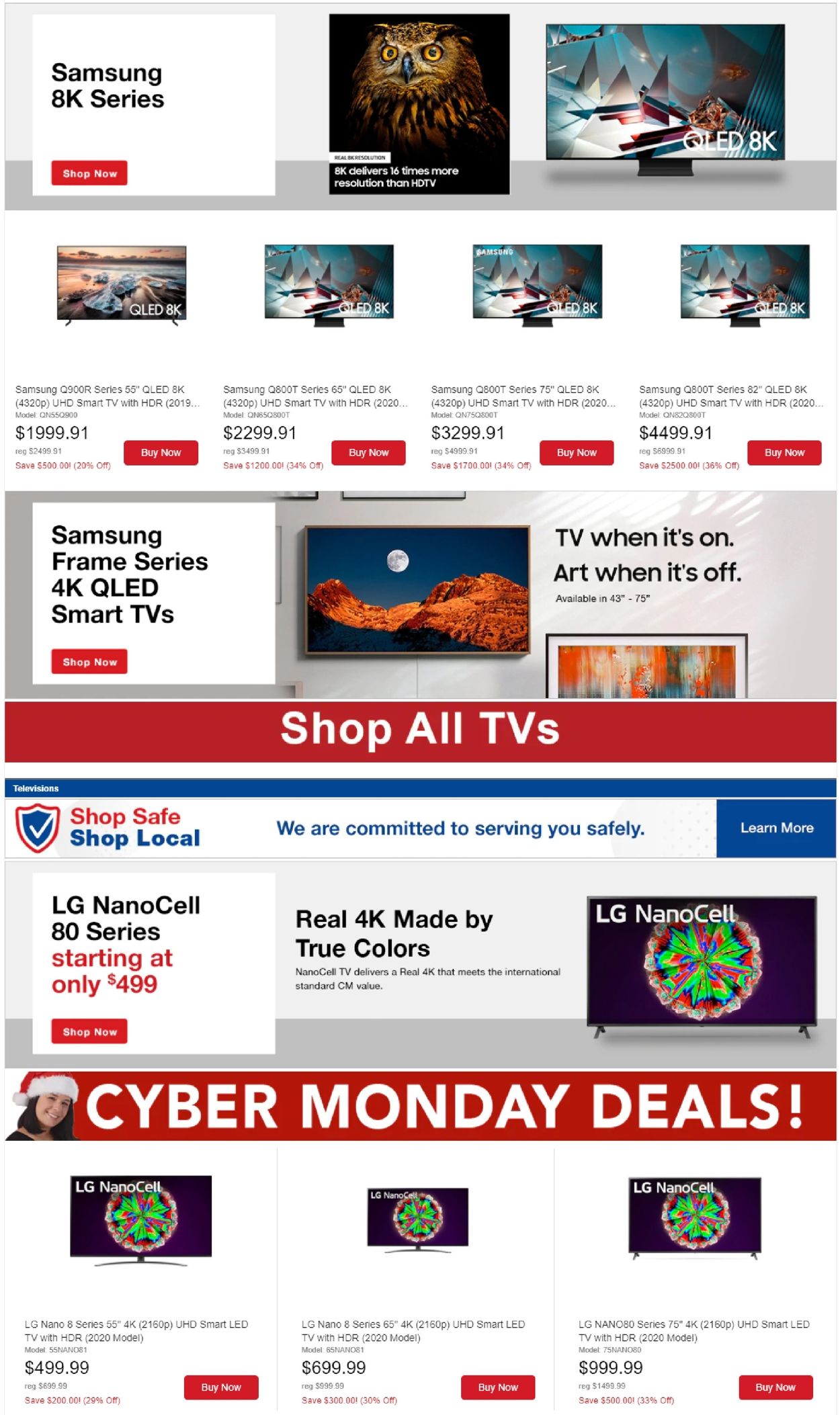 Catalogue P.C. Richard & Son Cyber Monday 2020 from 11/30/2020