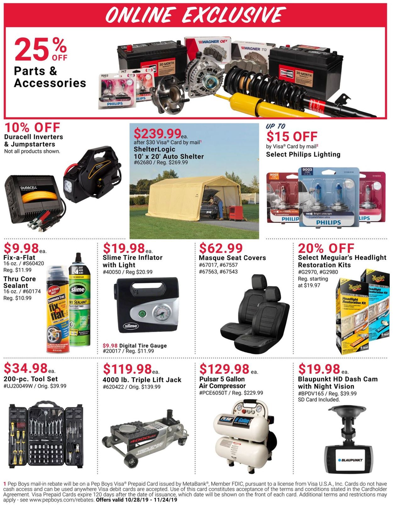 Catalogue Pep Boys from 10/28/2019