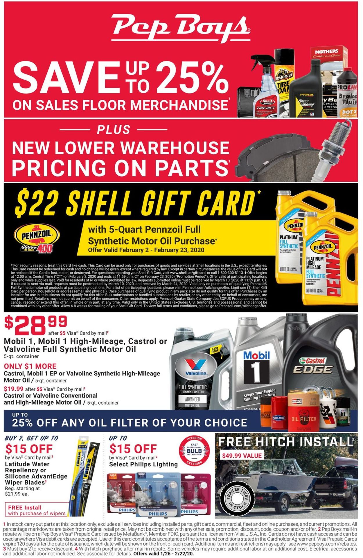 Catalogue Pep Boys from 01/26/2020
