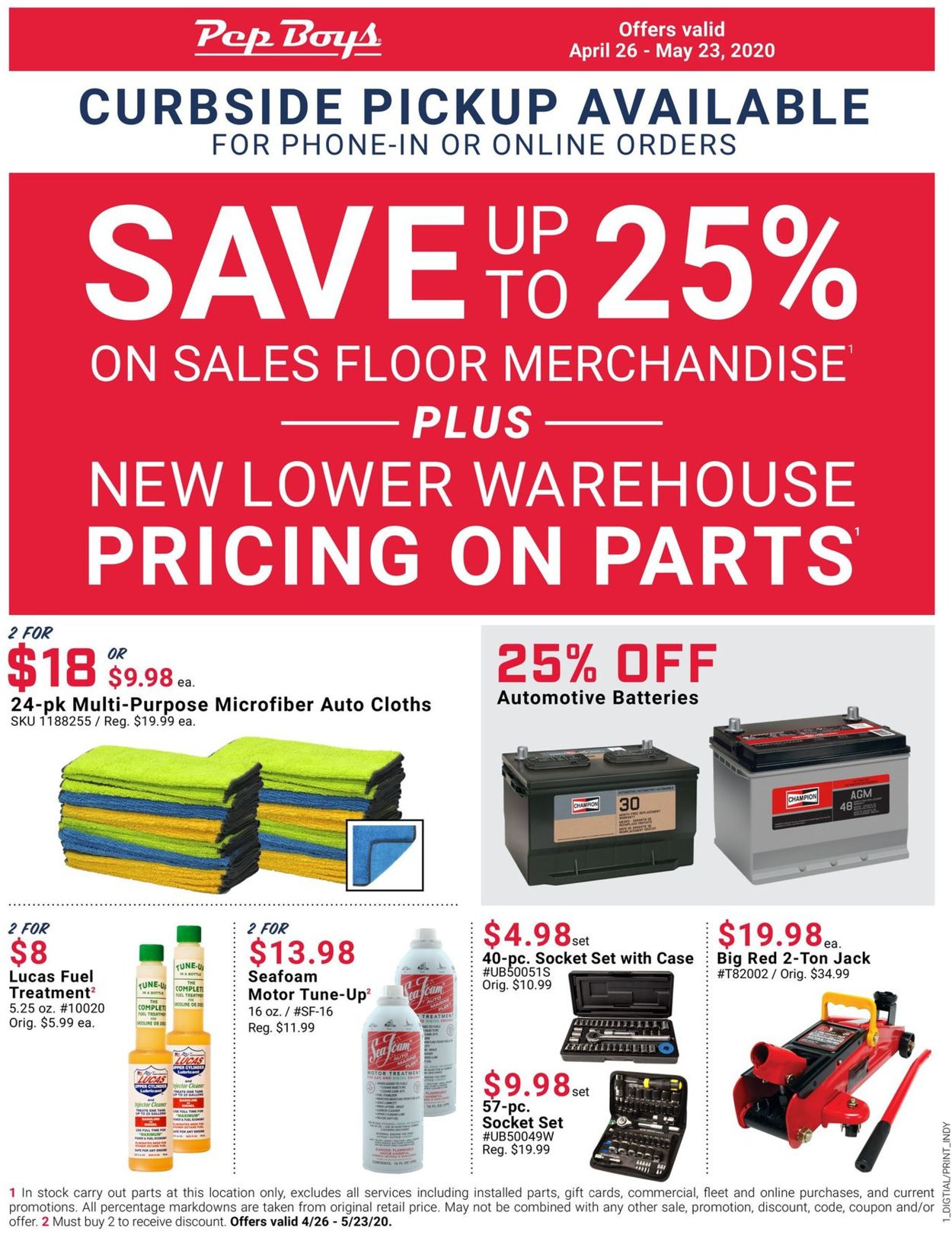 Catalogue Pep Boys from 04/26/2020