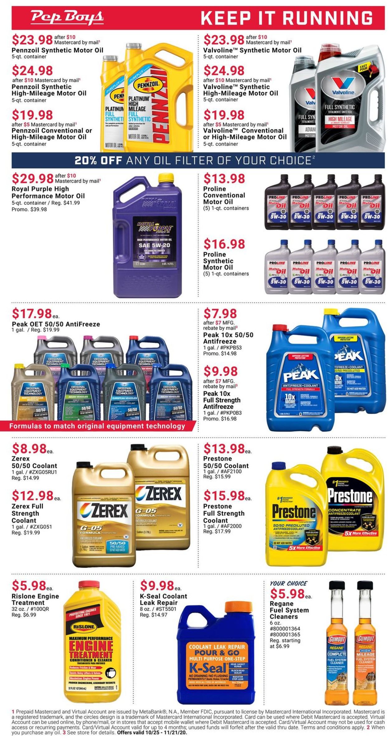 Catalogue Pep Boys from 10/25/2020