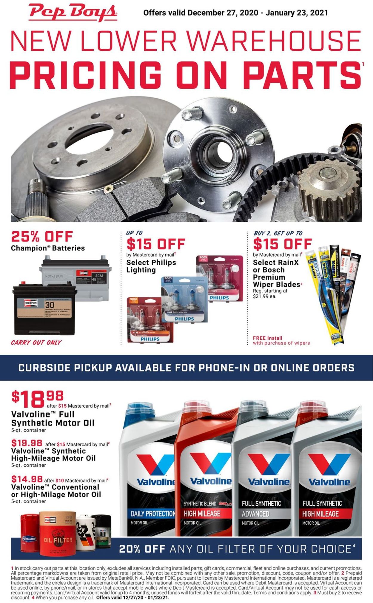 Catalogue Pep Boys from 12/27/2020