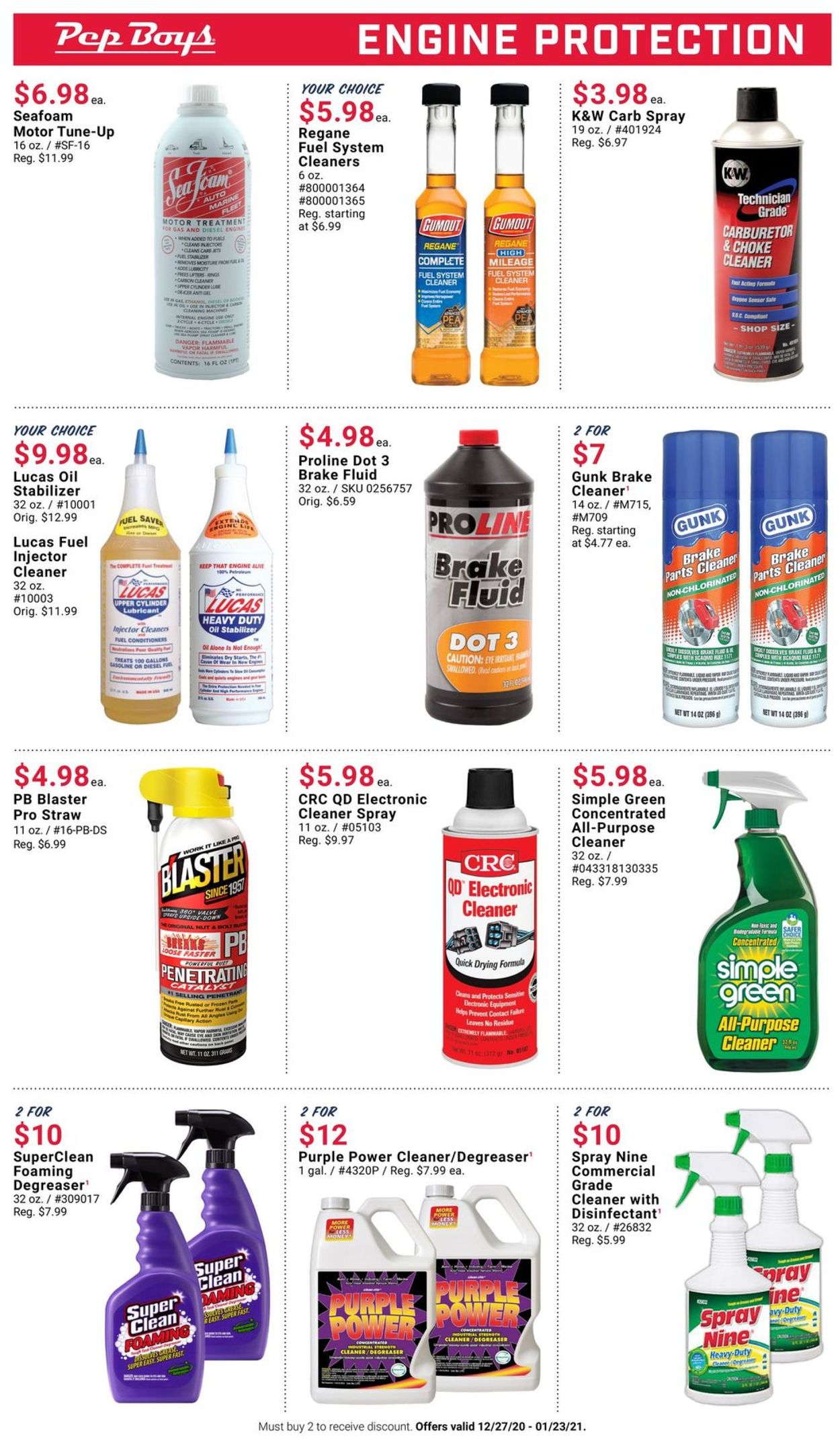 Catalogue Pep Boys from 12/27/2020