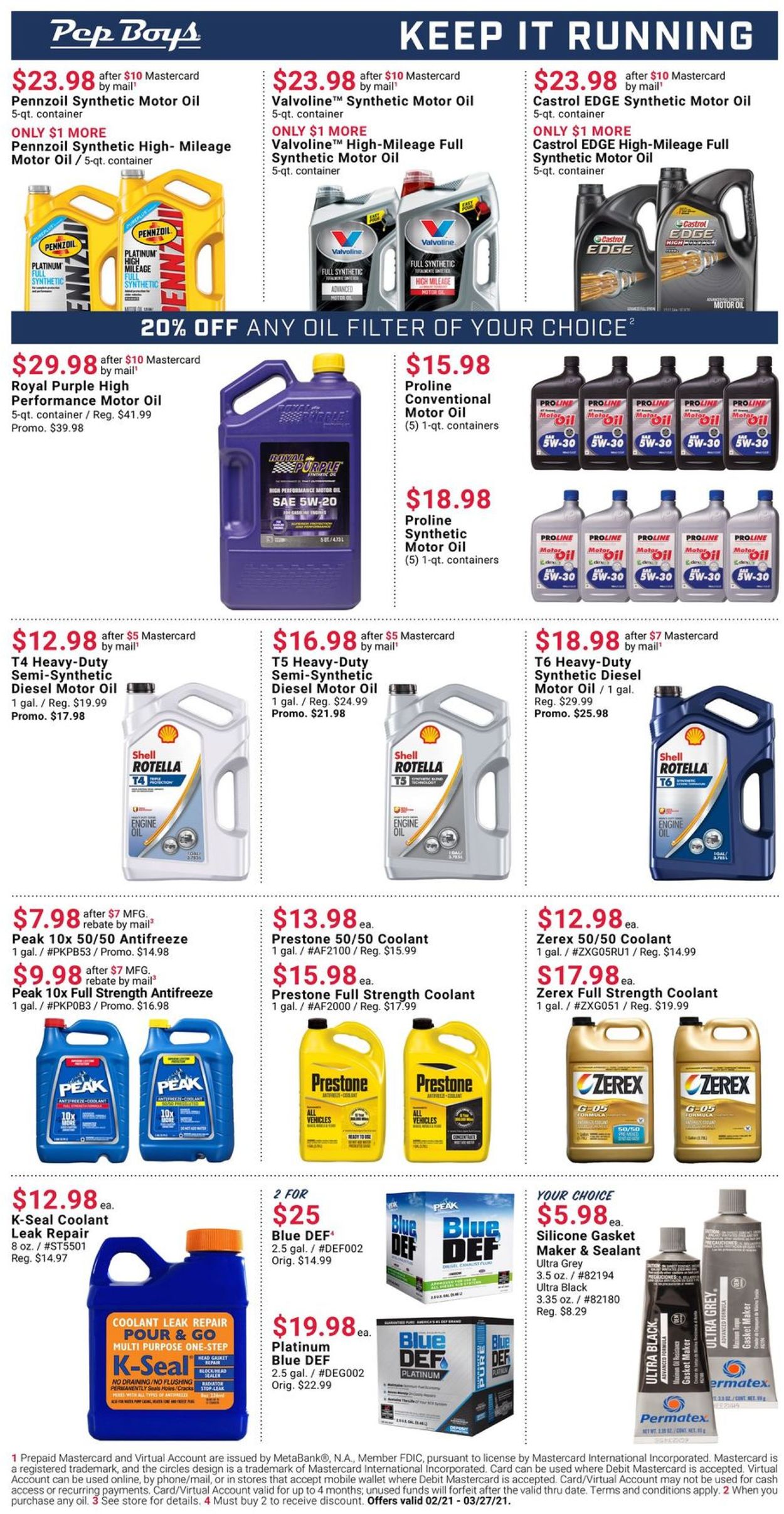 Catalogue Pep Boys from 02/21/2021