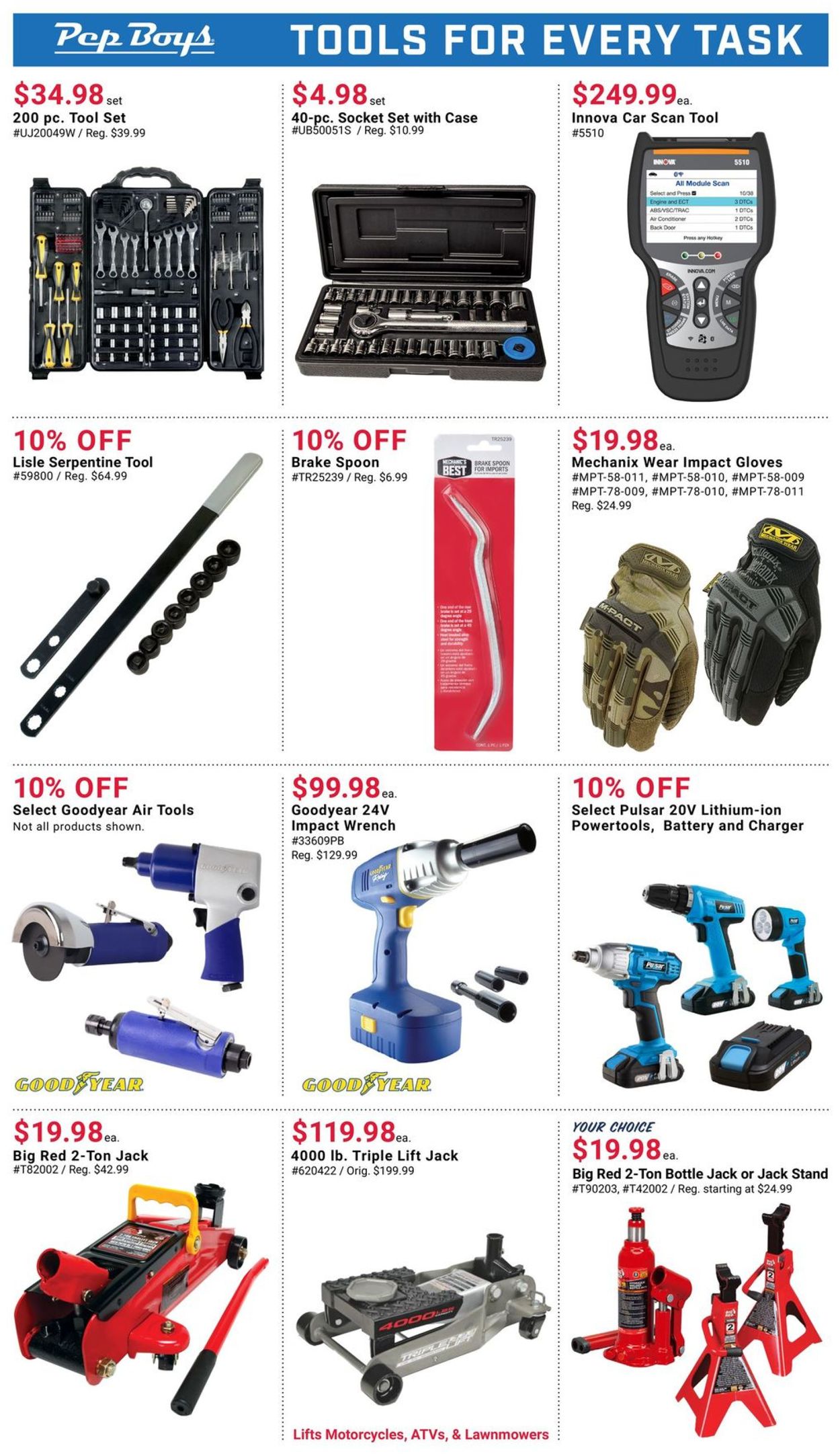 Catalogue Pep Boys from 04/25/2021