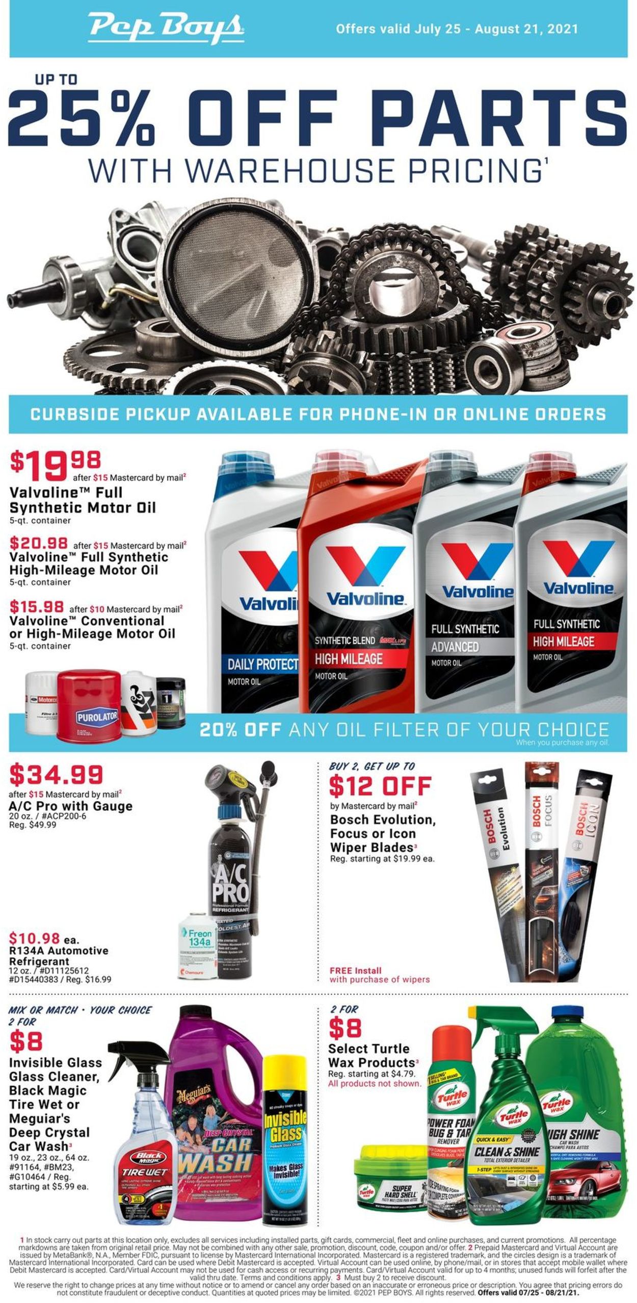 Catalogue Pep Boys from 07/25/2021