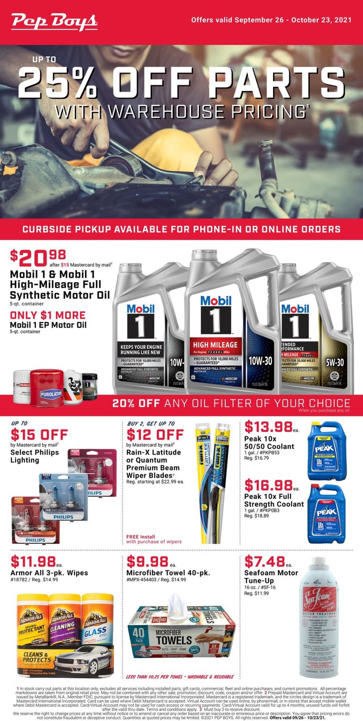 Catalogue Pep Boys from 09/26/2021