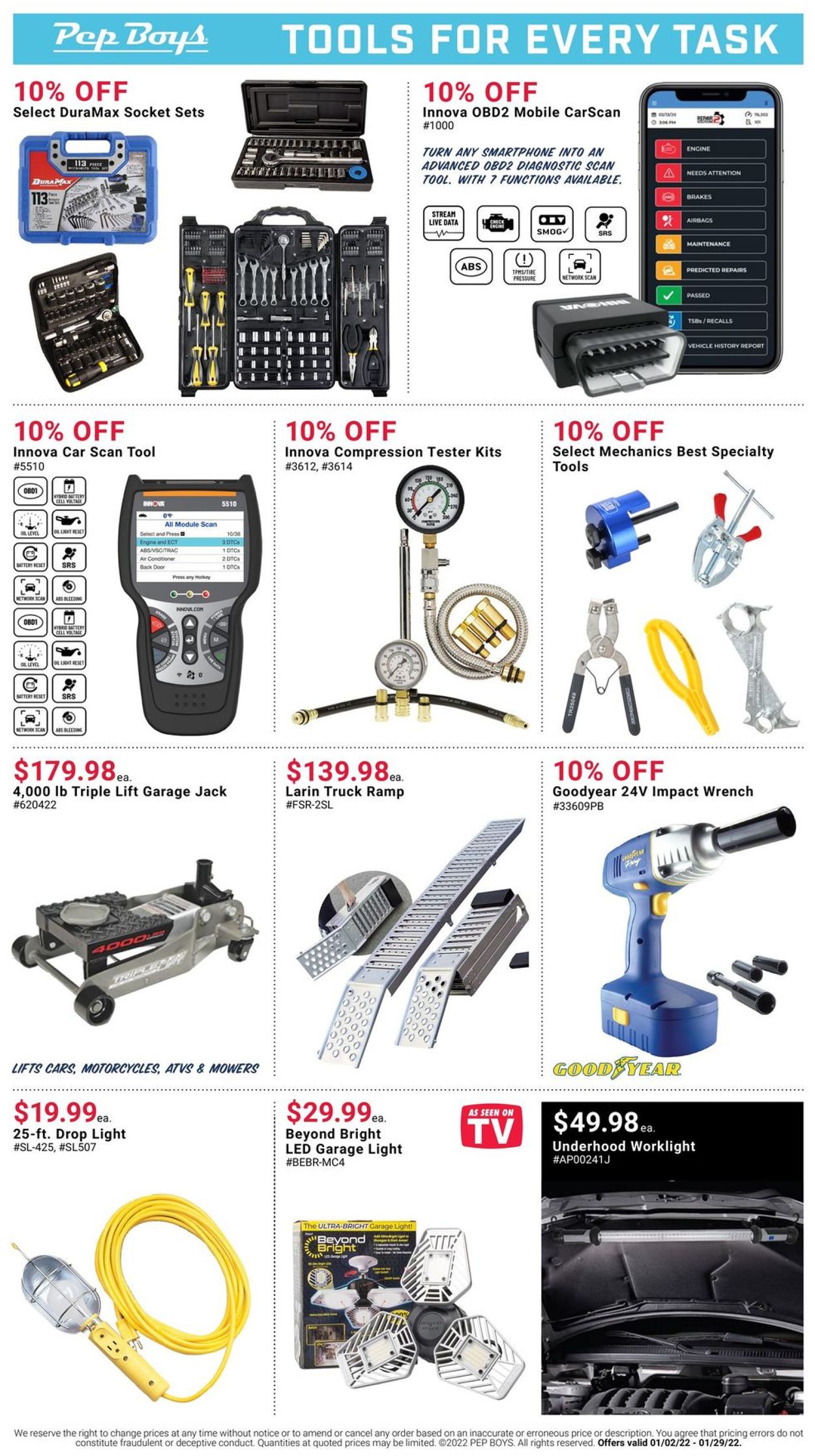 Catalogue Pep Boys from 01/02/2022