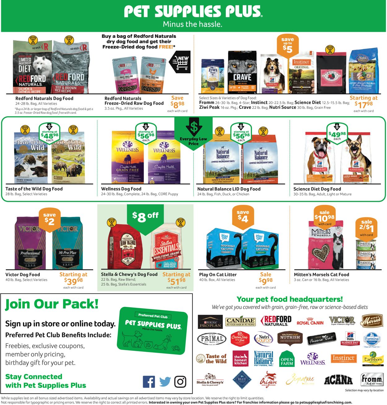 Catalogue Pet Supplies Plus from 10/01/2020