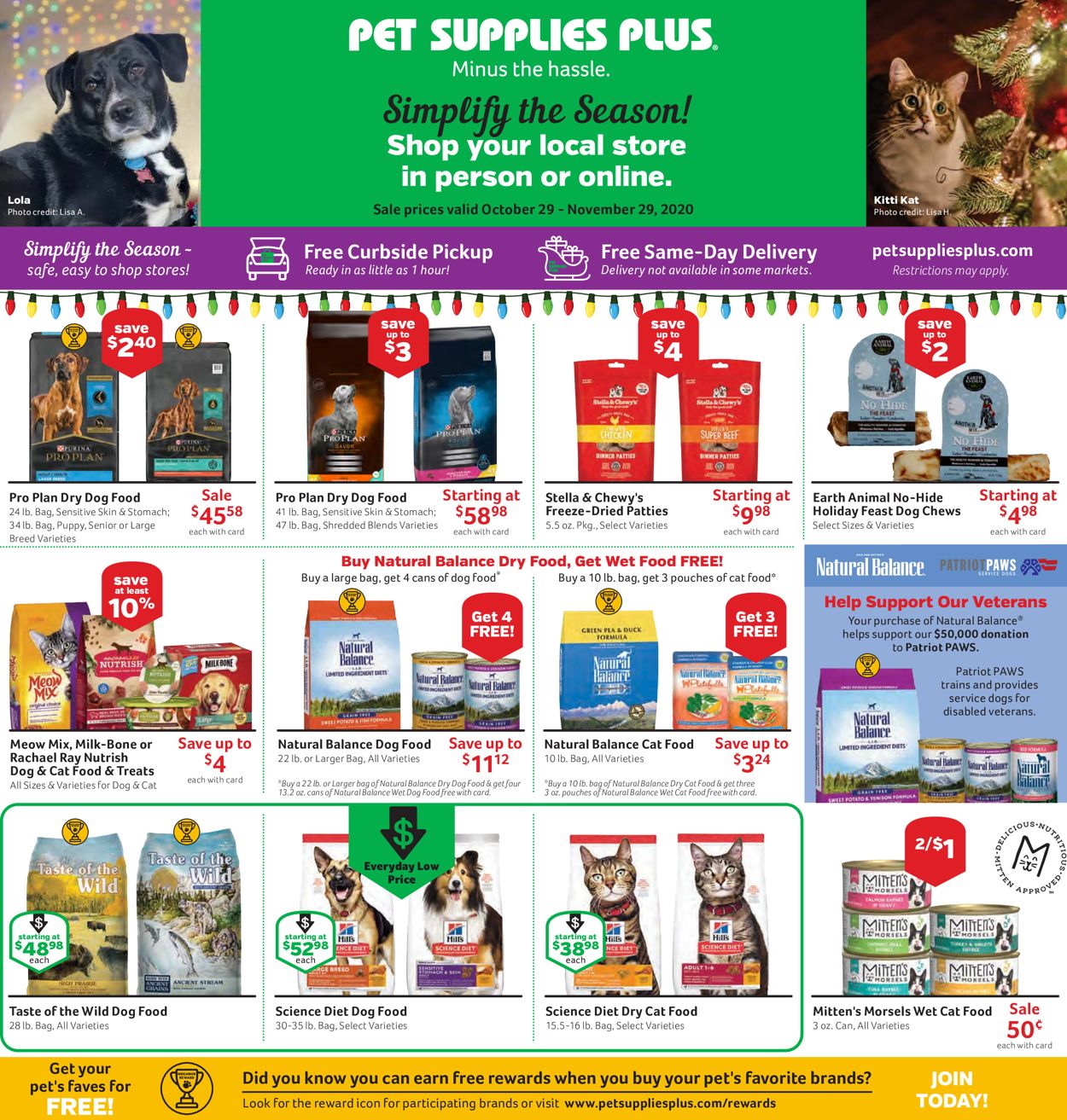 Catalogue Pet Supplies Plus Black Friday 2020 from 10/29/2020