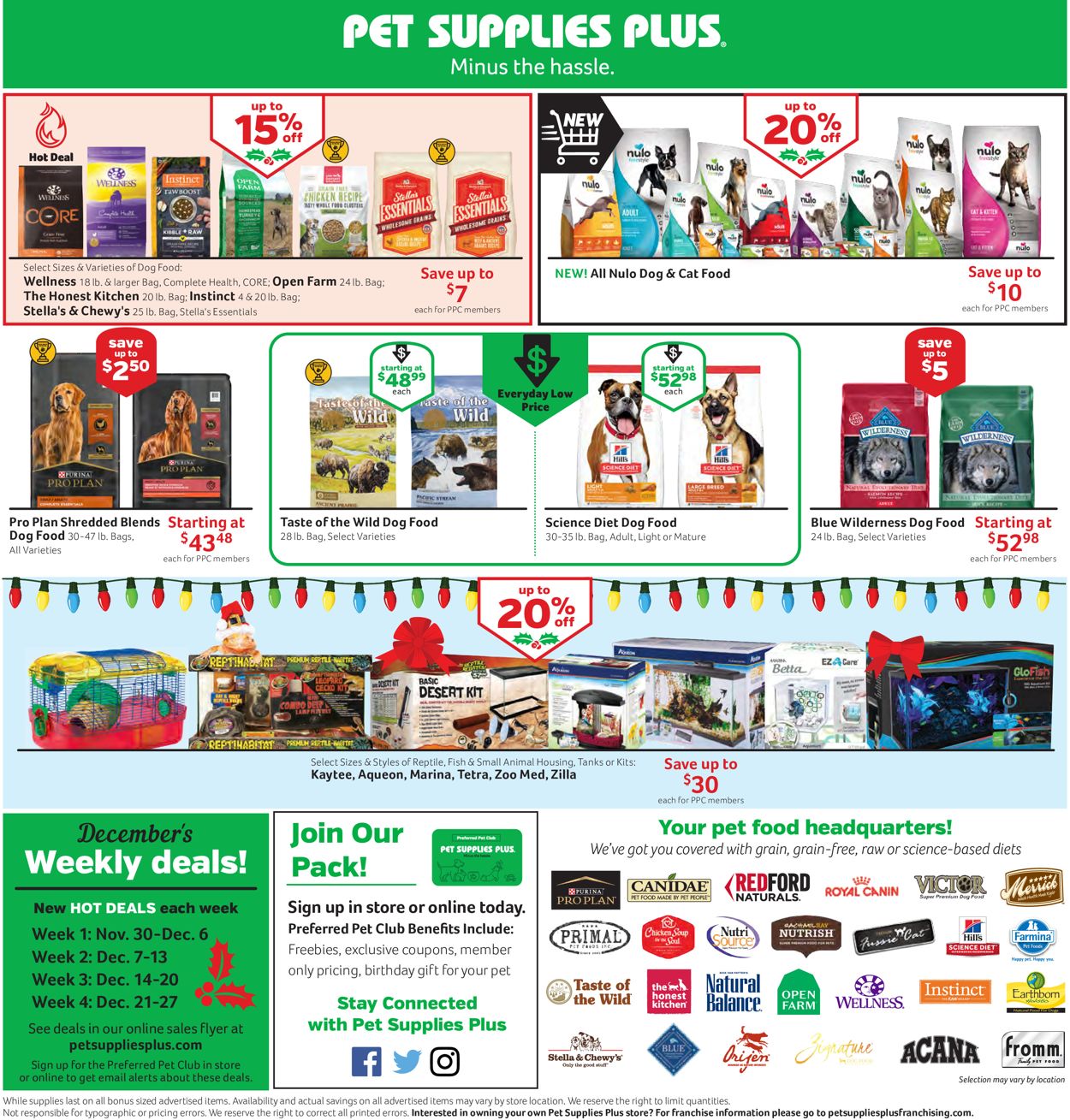 Catalogue Pet Supplies Plus from 11/30/2020