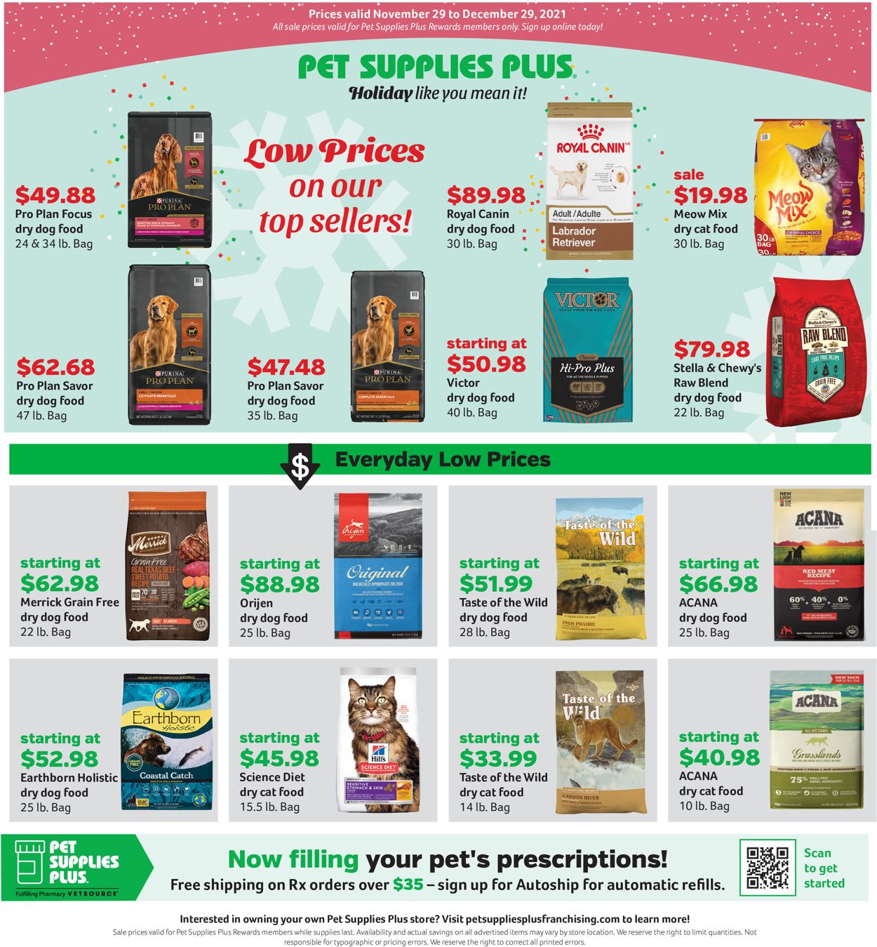 Catalogue Pet Supplies Plus HOLIDAY 2021 from 11/29/2021
