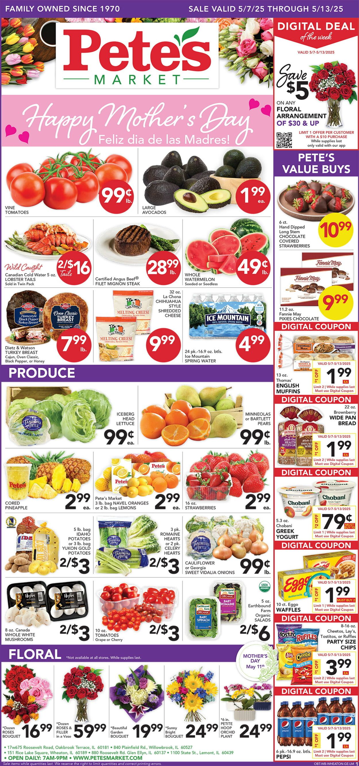 Catalogue Pete's Fresh Market from 05/07/2025