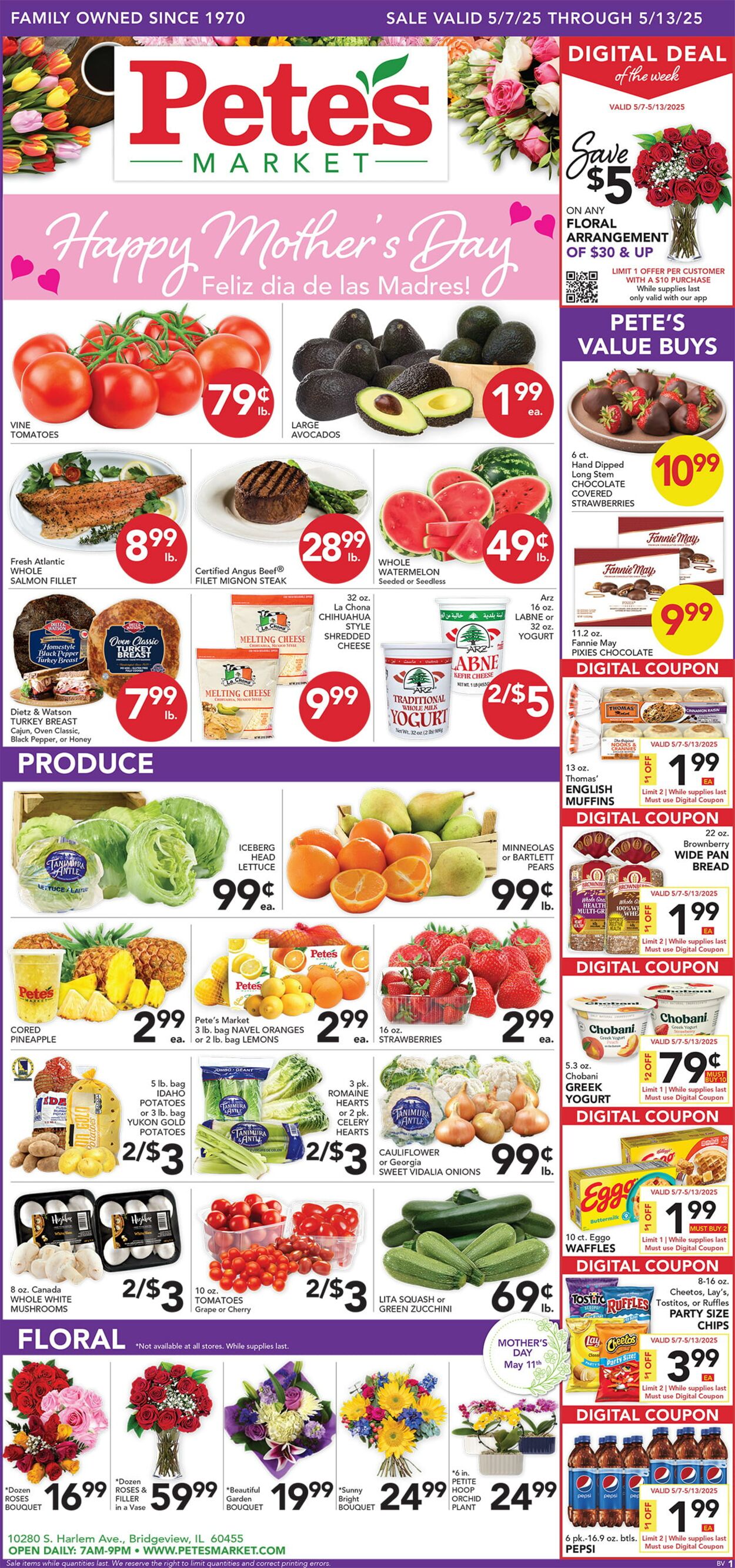 Catalogue Pete's Fresh Market from 05/07/2025