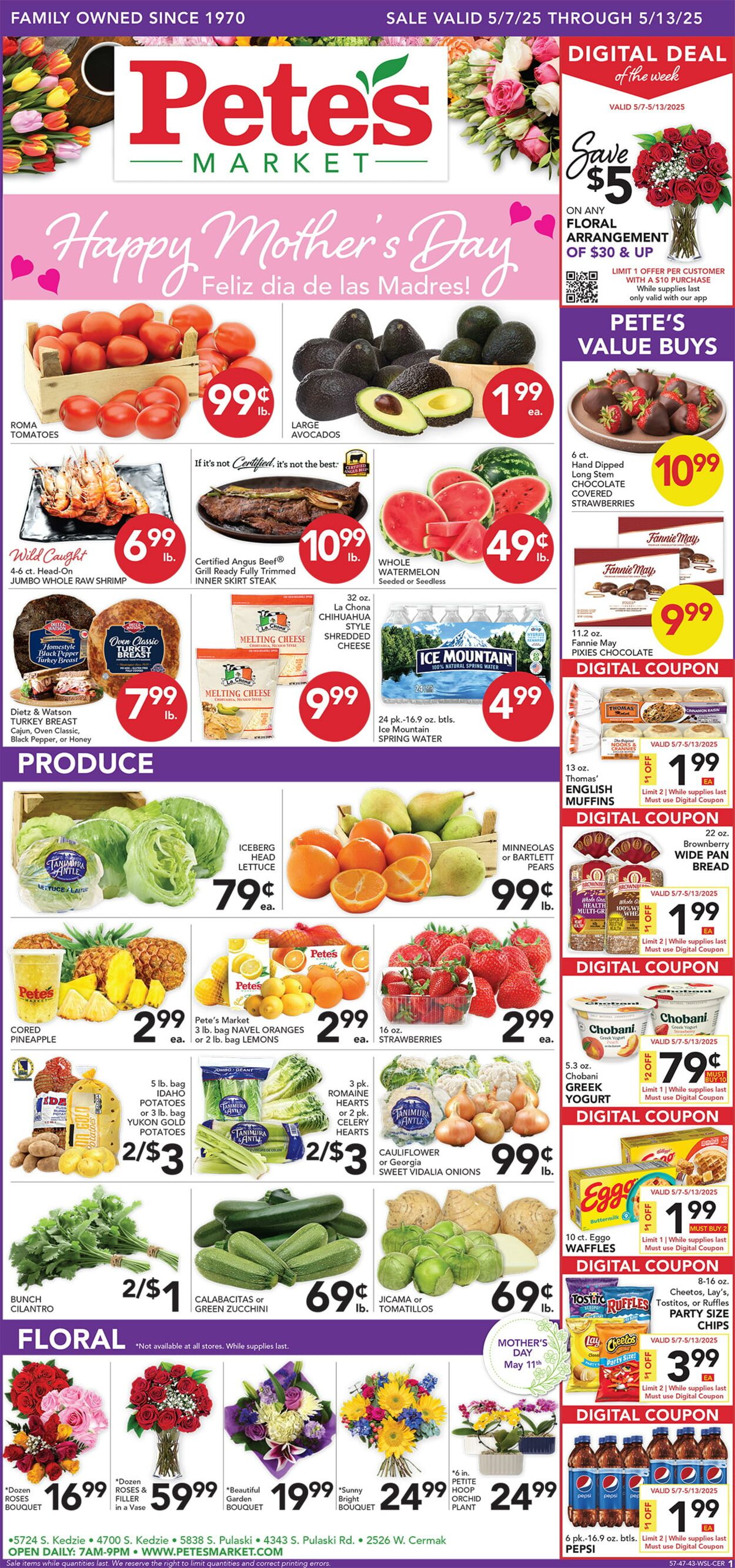 Catalogue Pete's Fresh Market from 05/07/2025