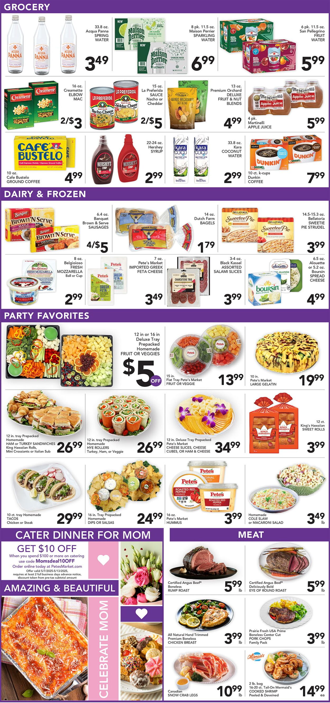 Catalogue Pete's Fresh Market from 05/07/2025