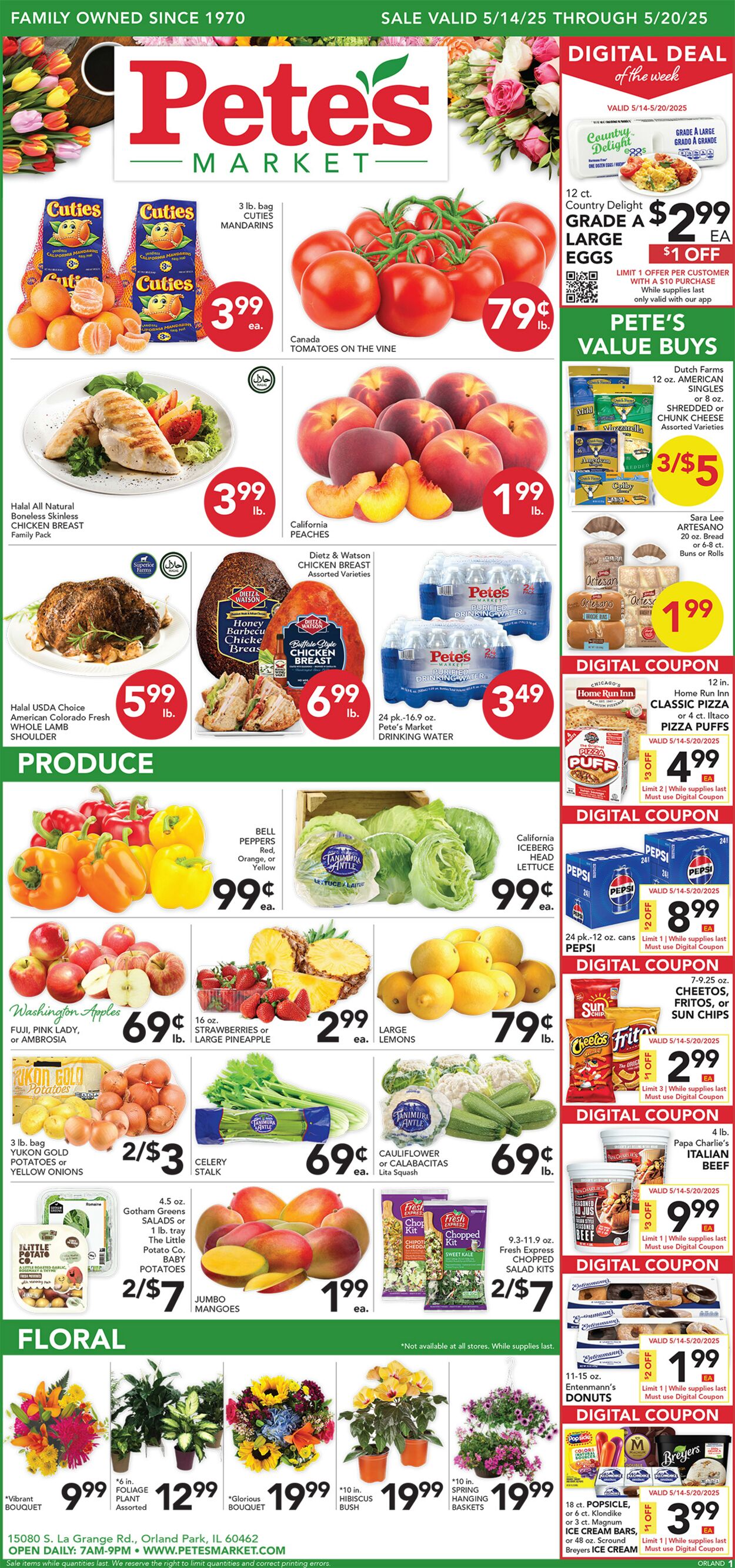 Catalogue Pete's Fresh Market from 05/07/2025