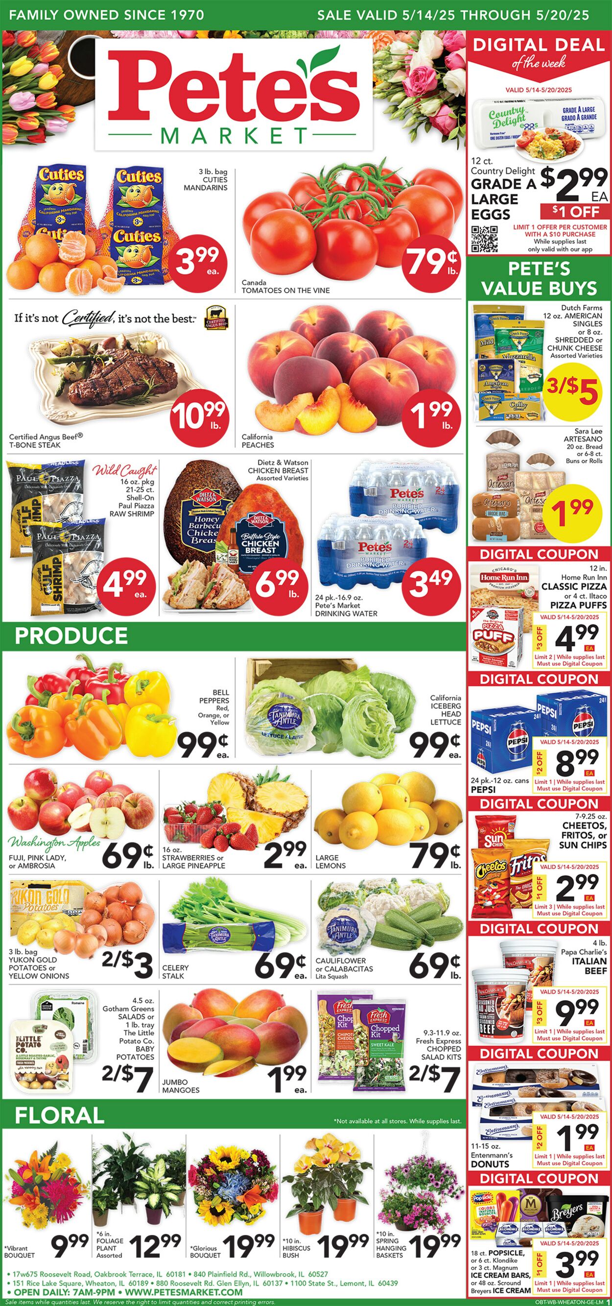 Catalogue Pete's Fresh Market from 05/07/2025