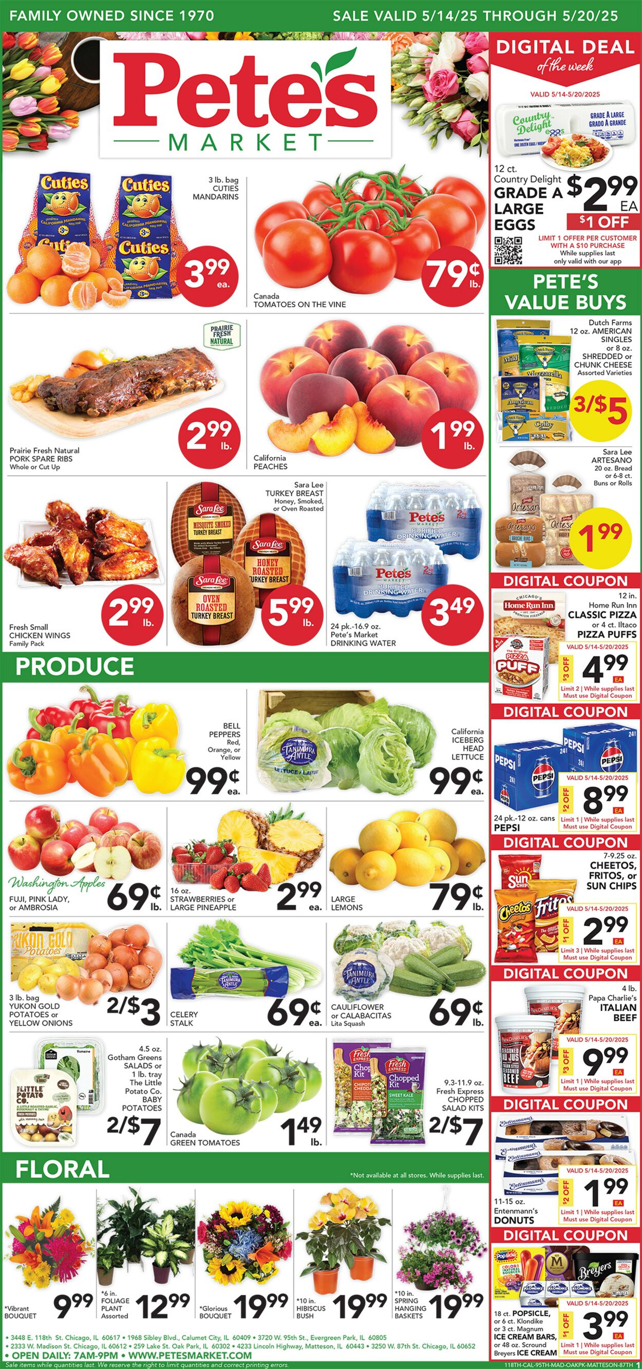 Catalogue Pete's Fresh Market from 05/07/2025
