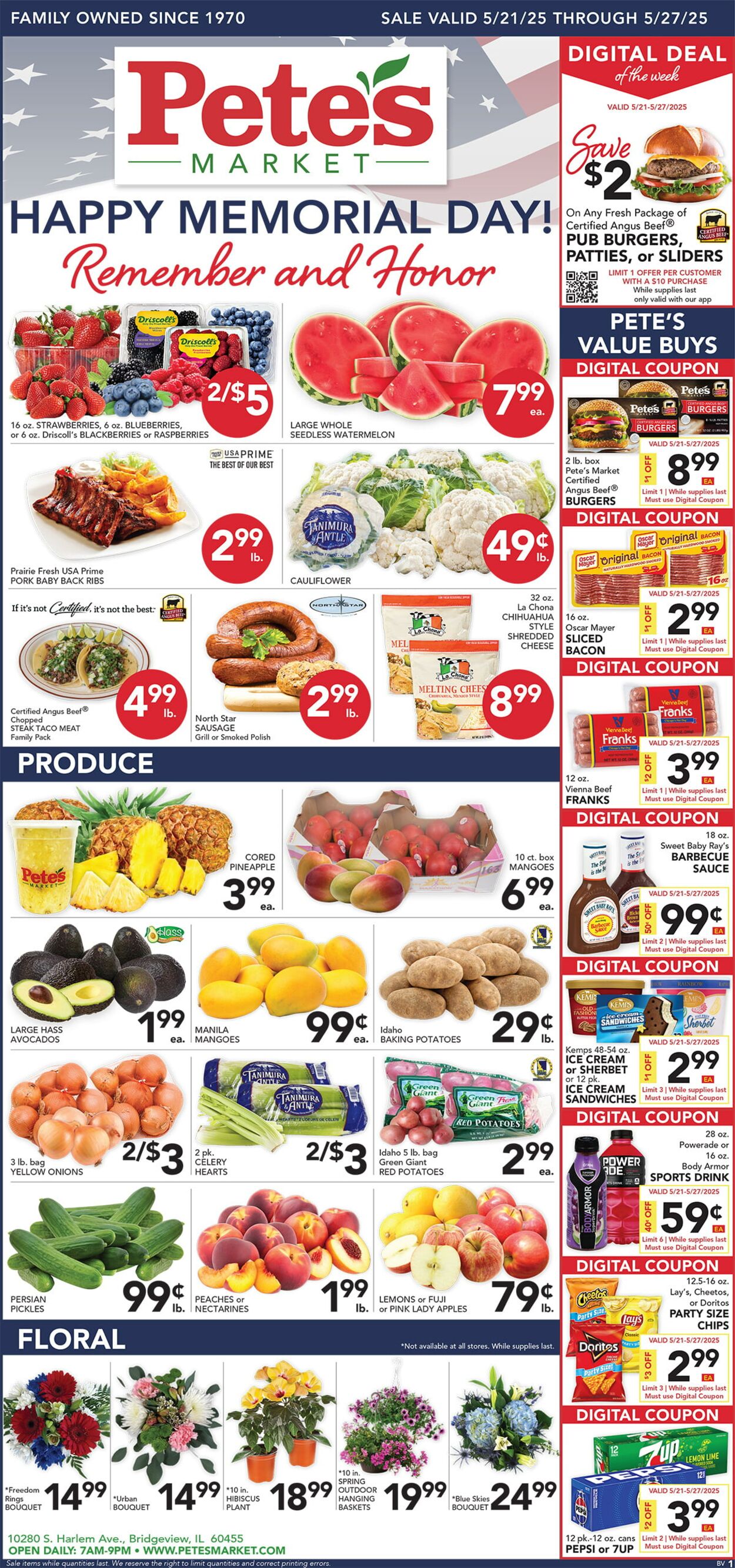 Catalogue Pete's Fresh Market from 05/14/2025