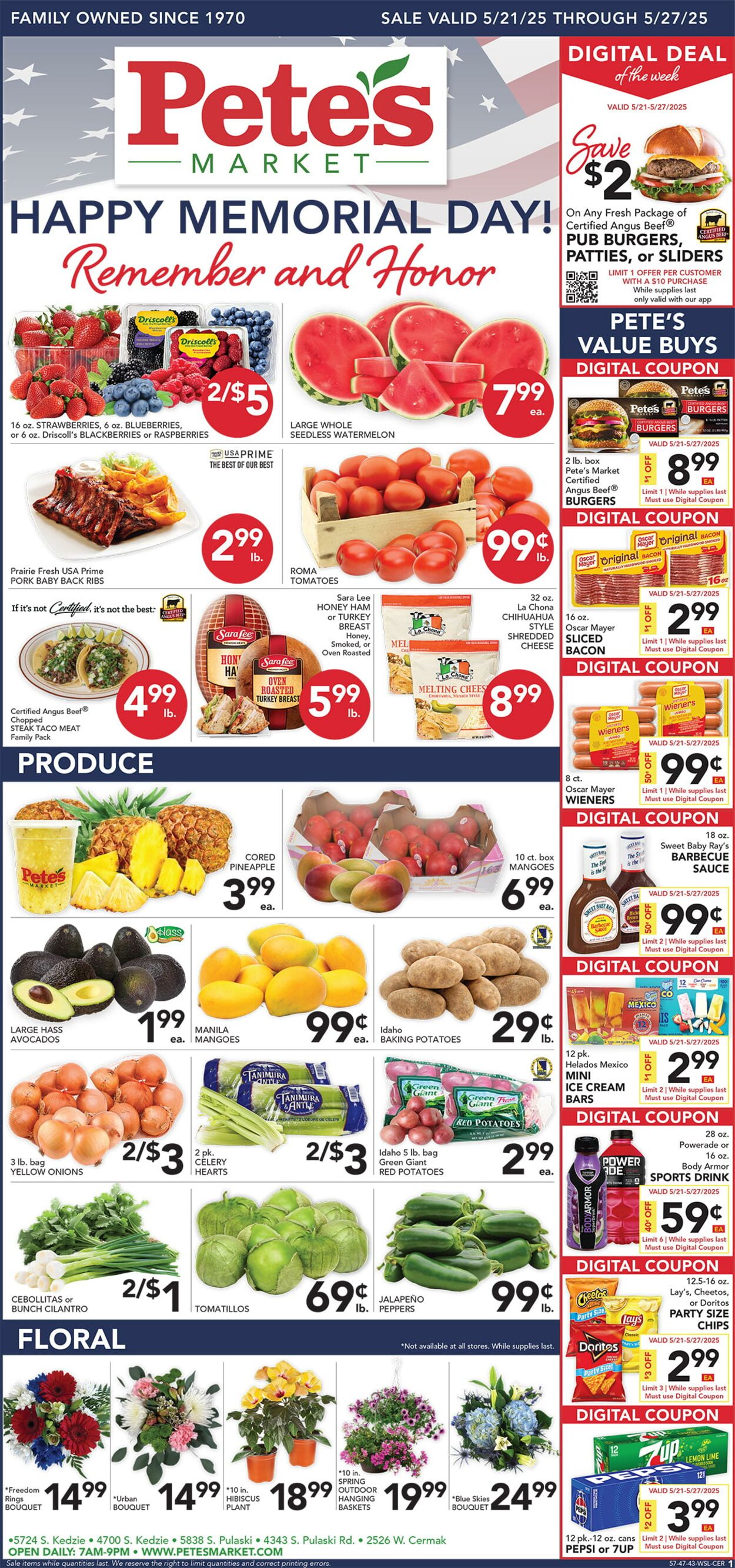 Catalogue Pete's Fresh Market from 05/14/2025