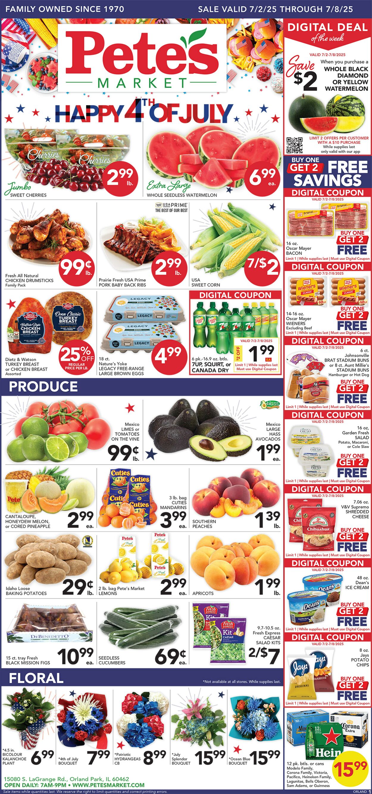 Catalogue Pete's Fresh Market from 06/25/2025