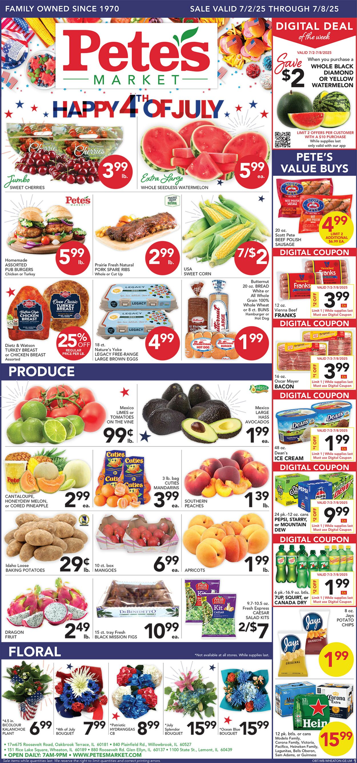 Catalogue Pete's Fresh Market from 06/25/2025