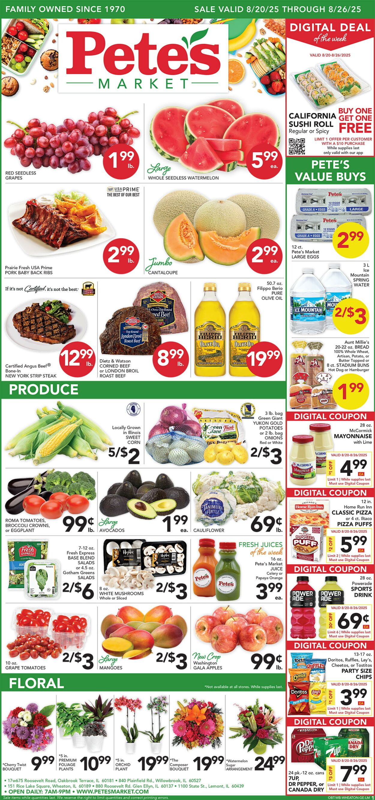 Catalogue Pete's Fresh Market from 08/13/2025