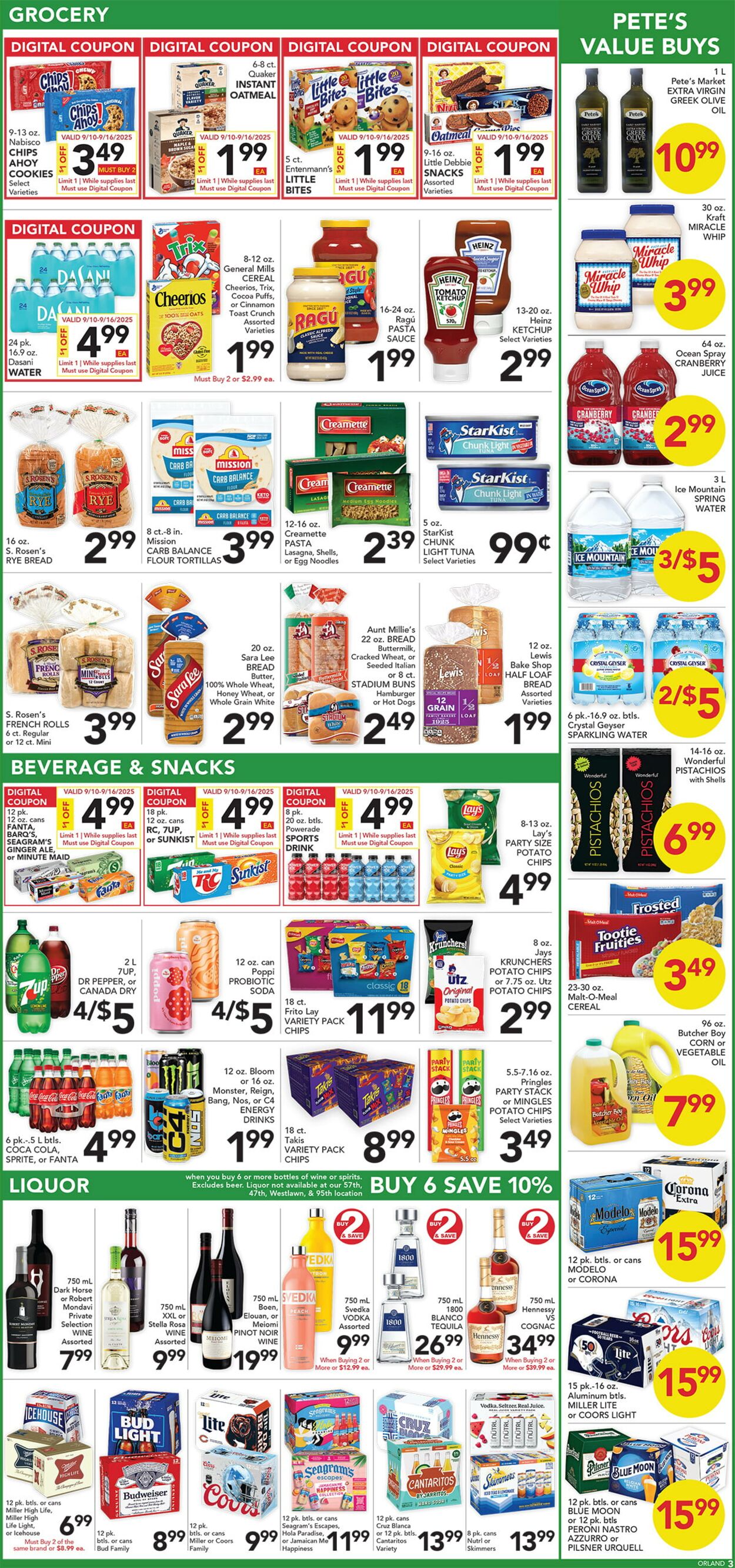 Catalogue Pete's Fresh Market from 09/03/2025