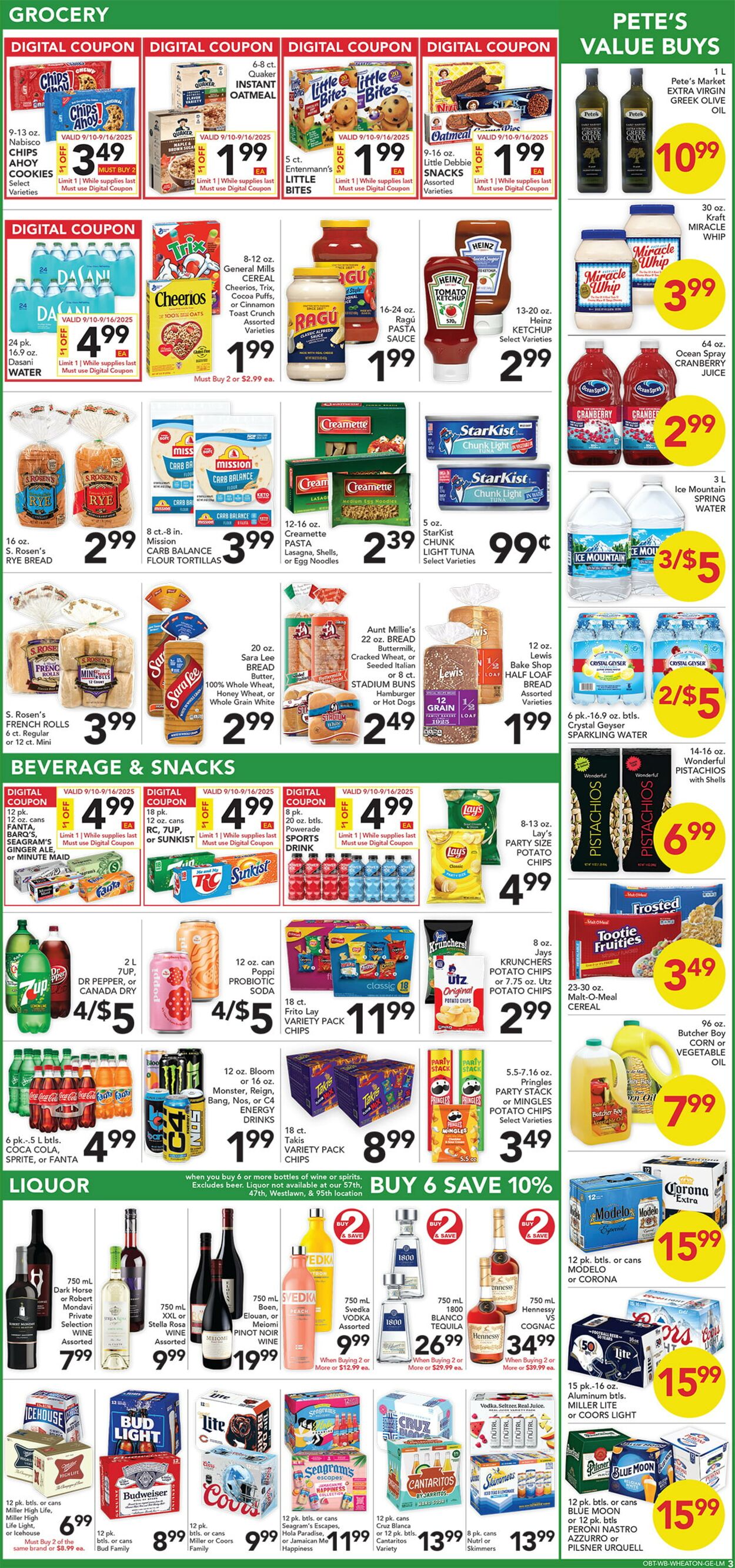 Catalogue Pete's Fresh Market from 09/03/2025