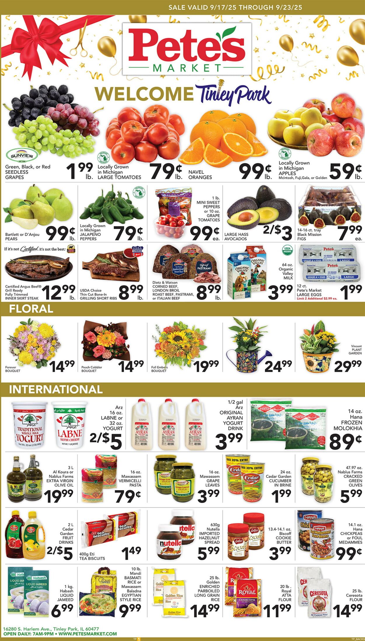 Catalogue Pete's Fresh Market from 09/17/2025