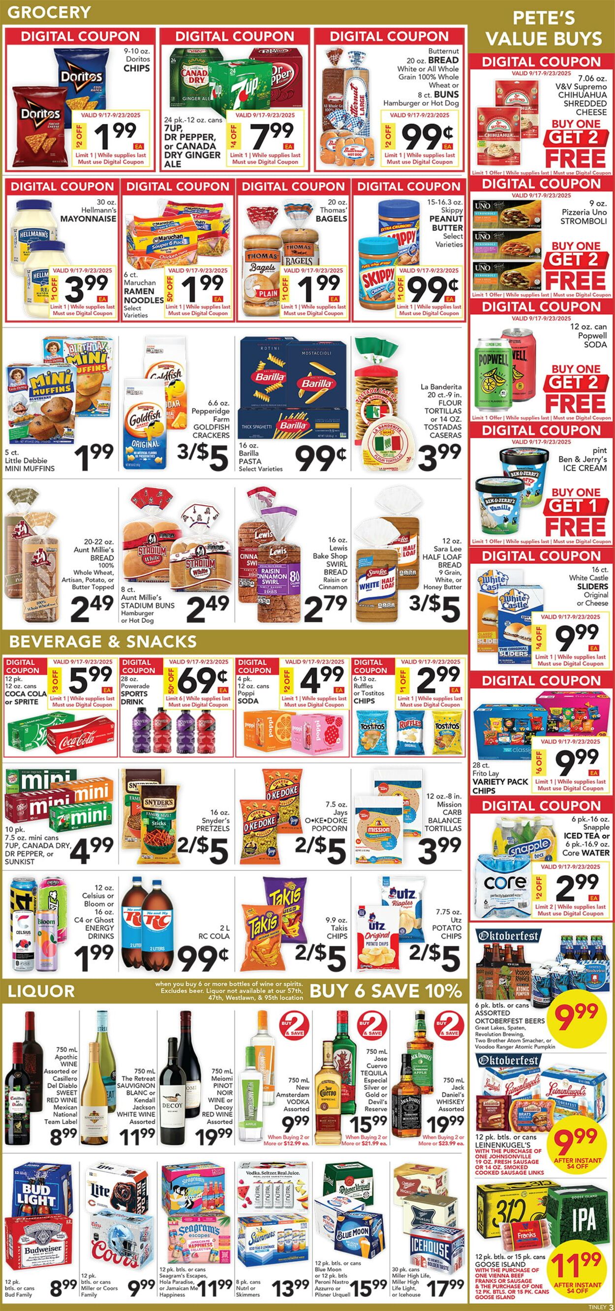Catalogue Pete's Fresh Market from 09/17/2025