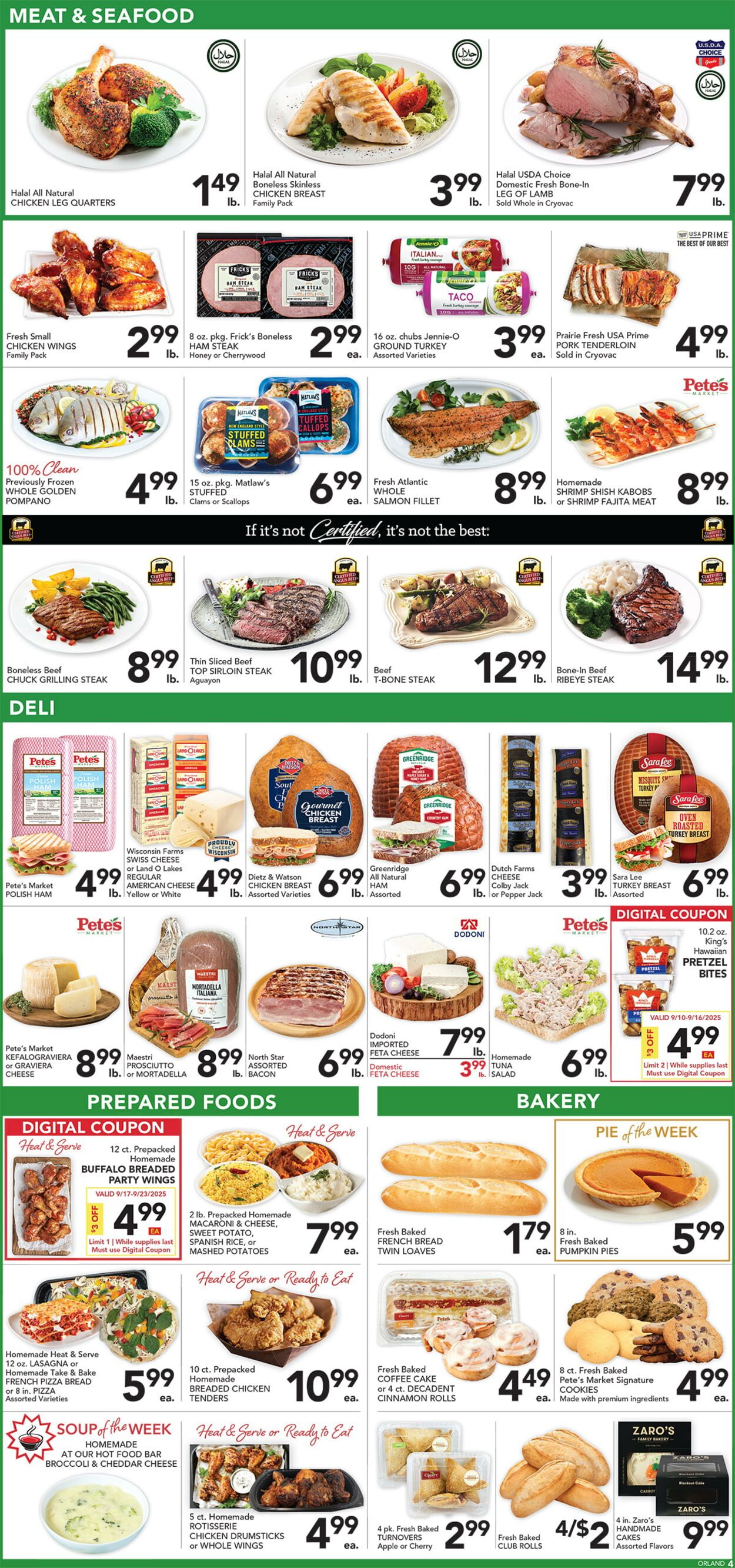 Catalogue Pete's Fresh Market from 09/17/2025