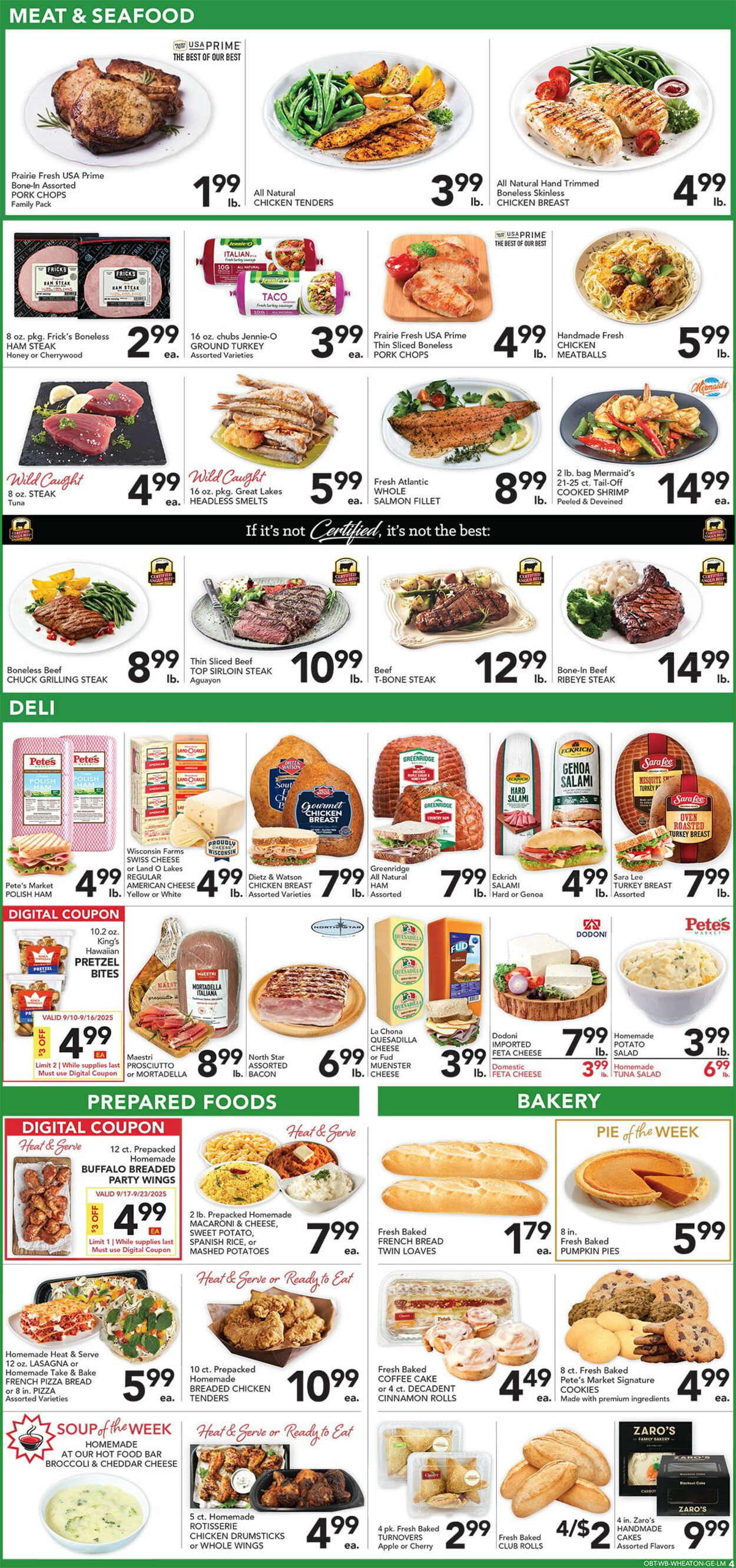 Catalogue Pete's Fresh Market from 09/17/2025