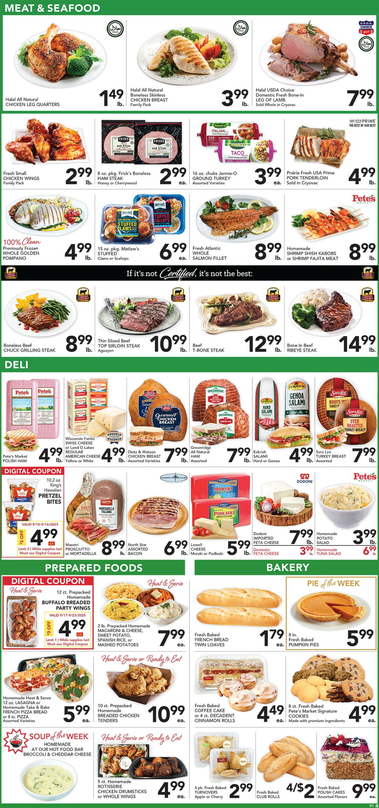 Catalogue Pete's Fresh Market from 09/17/2025