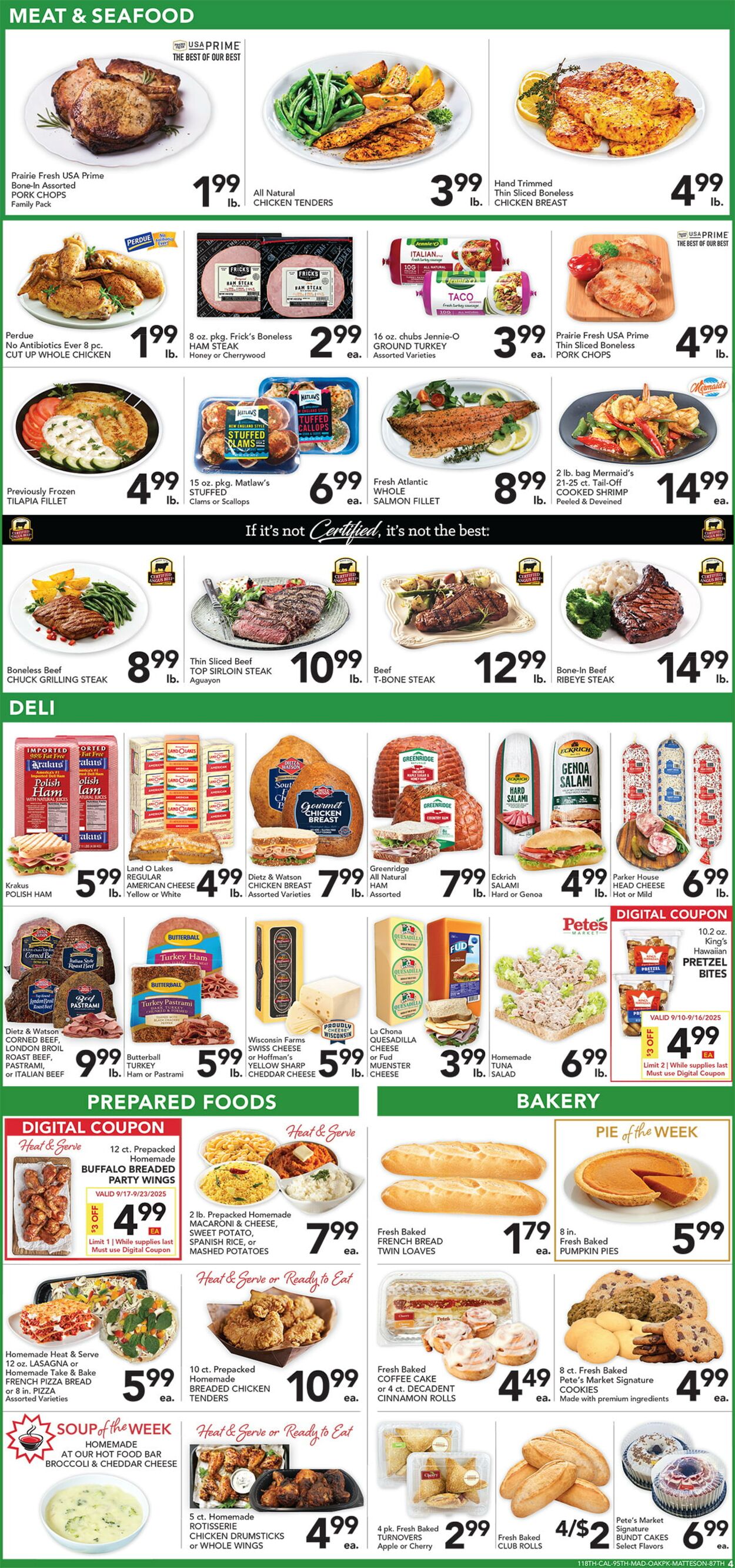 Catalogue Pete's Fresh Market from 09/17/2025