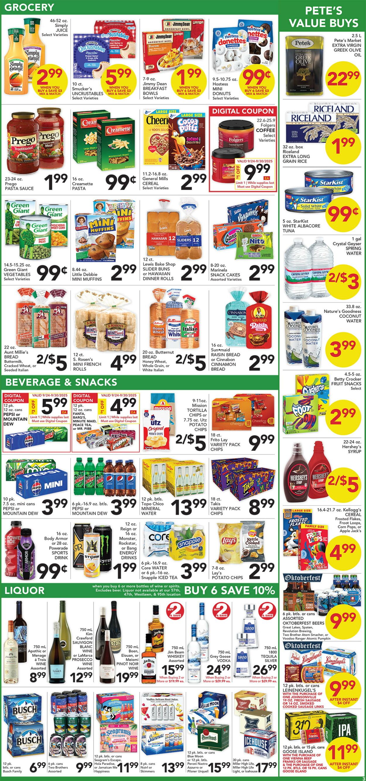 Catalogue Pete's Fresh Market from 09/17/2025