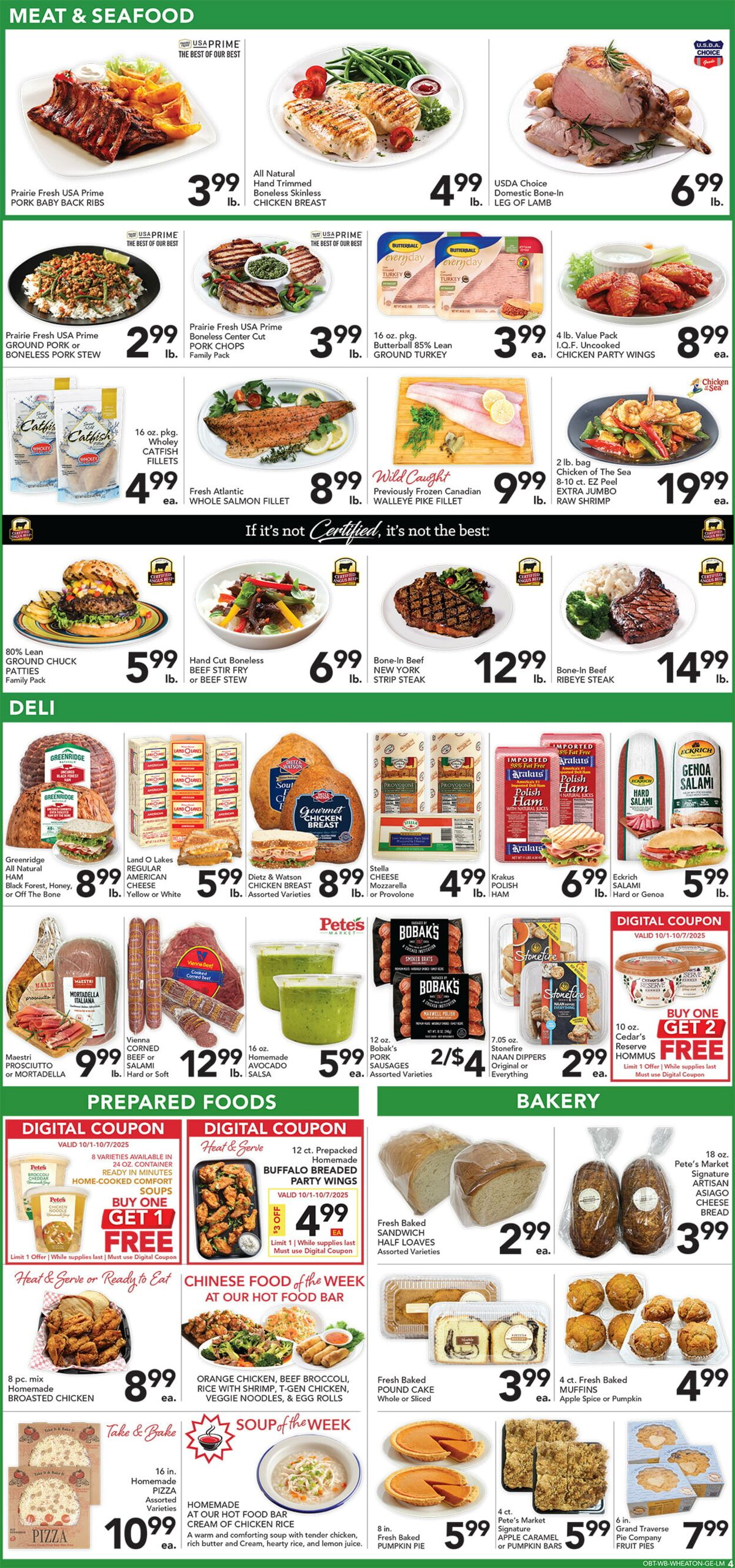 Catalogue Pete's Fresh Market from 10/01/2025