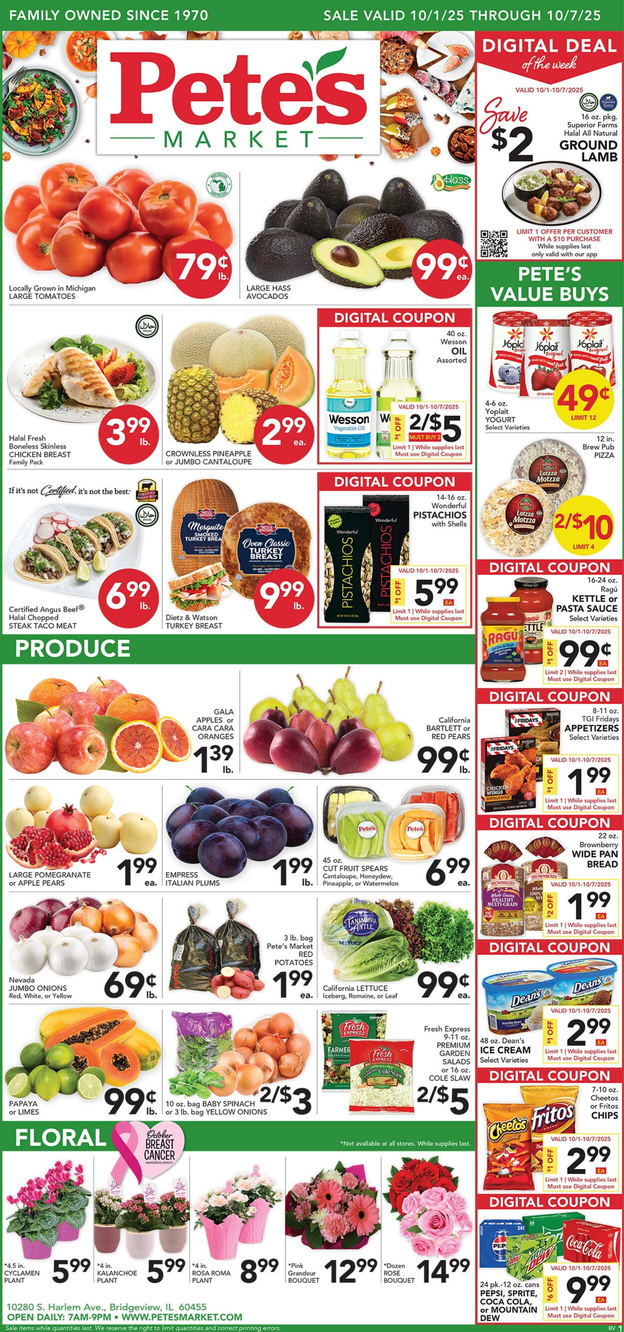 Catalogue Pete's Fresh Market from 10/01/2025