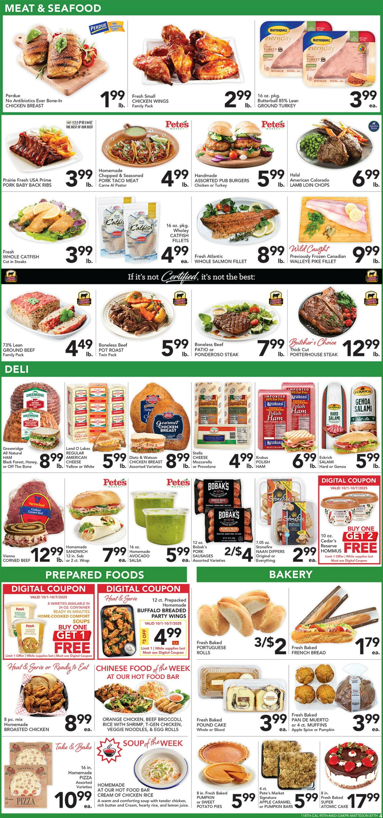 Catalogue Pete's Fresh Market from 10/01/2025