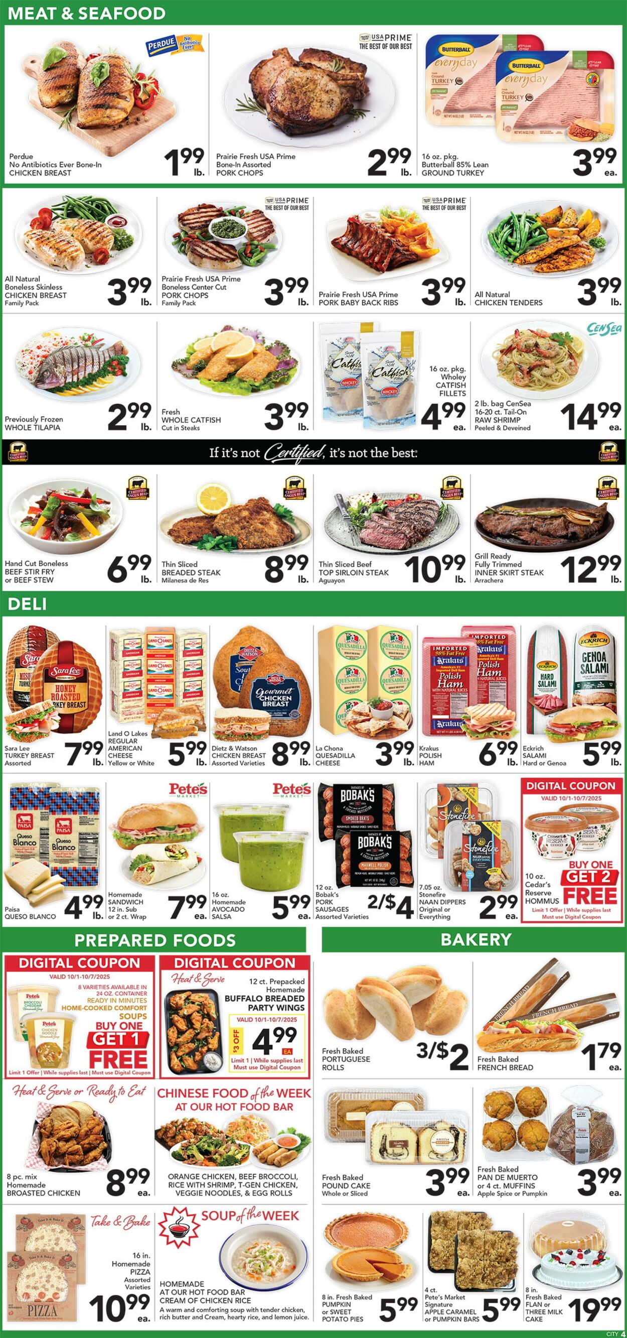 Catalogue Pete's Fresh Market from 10/01/2025