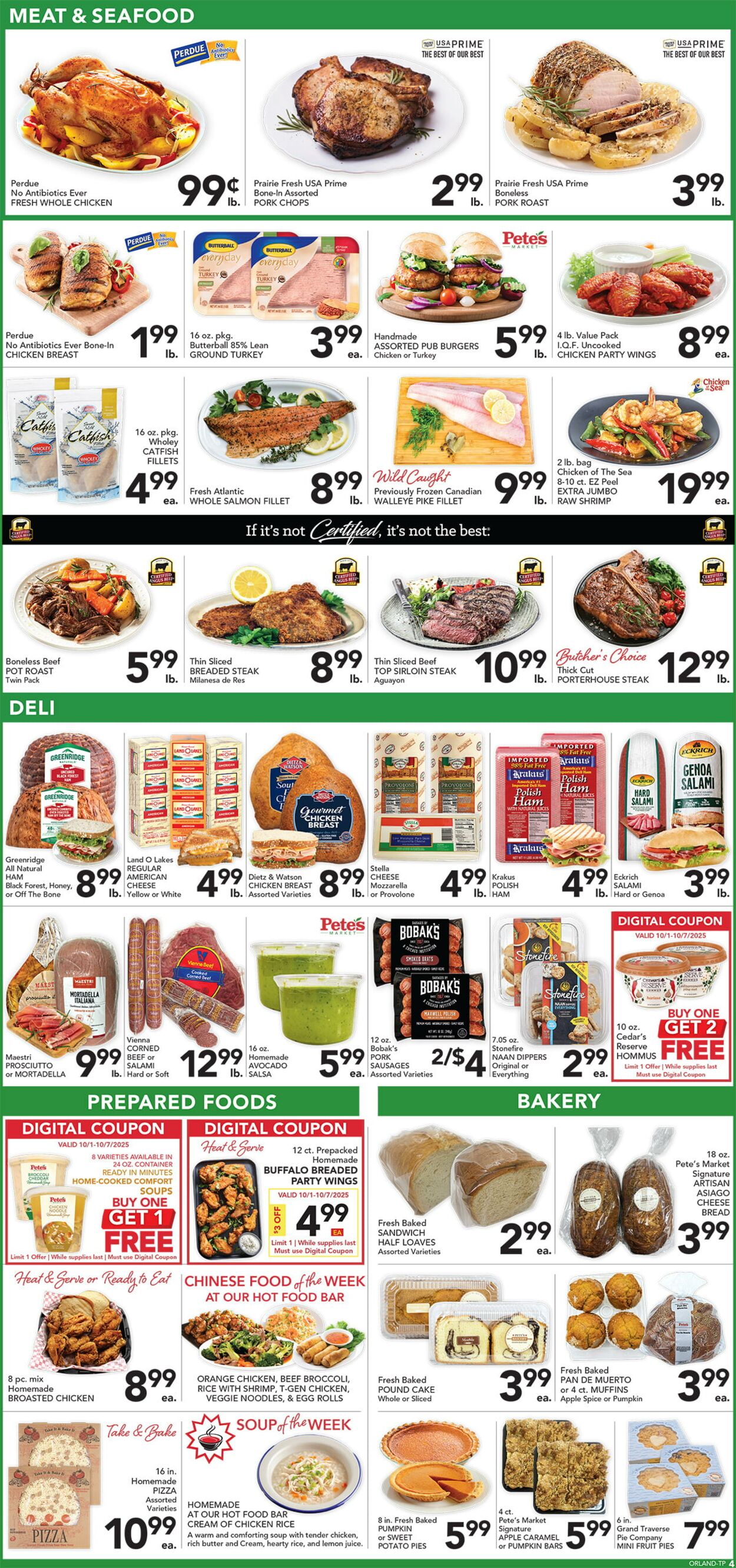 Catalogue Pete's Fresh Market from 10/01/2025