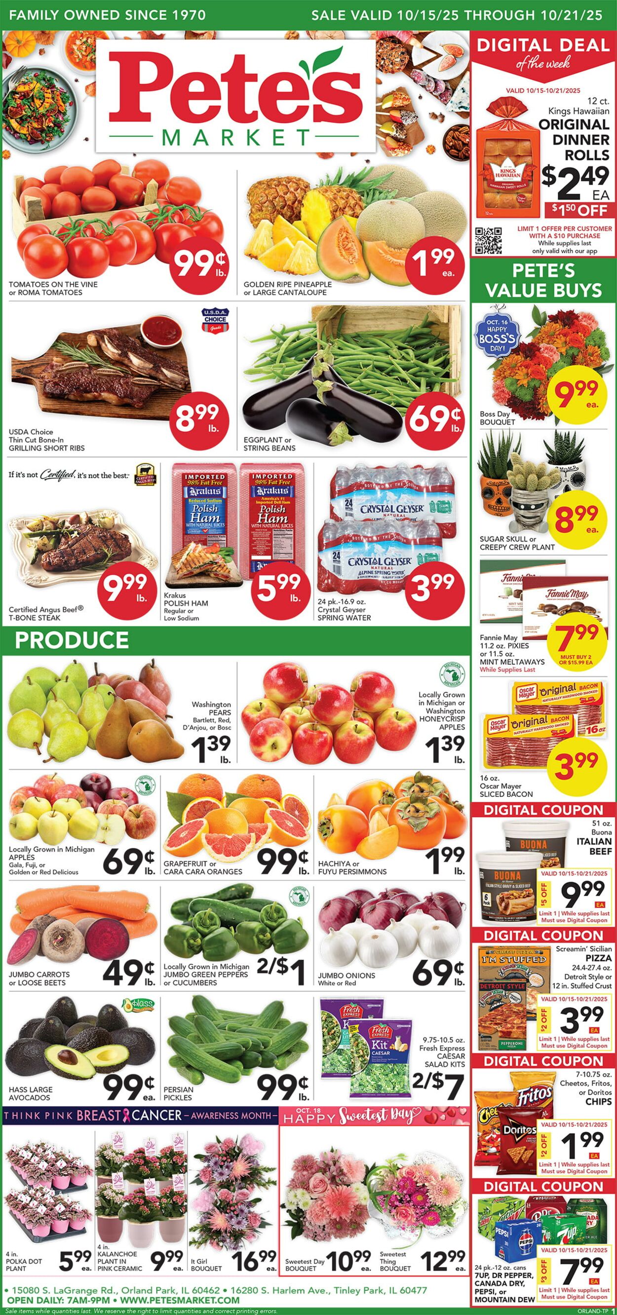 Catalogue Pete's Fresh Market from 10/08/2025